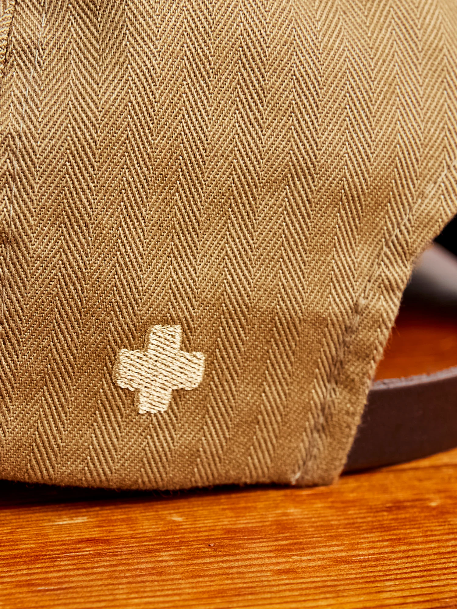 6-Panel HBT Cap in Khaki - Image 5