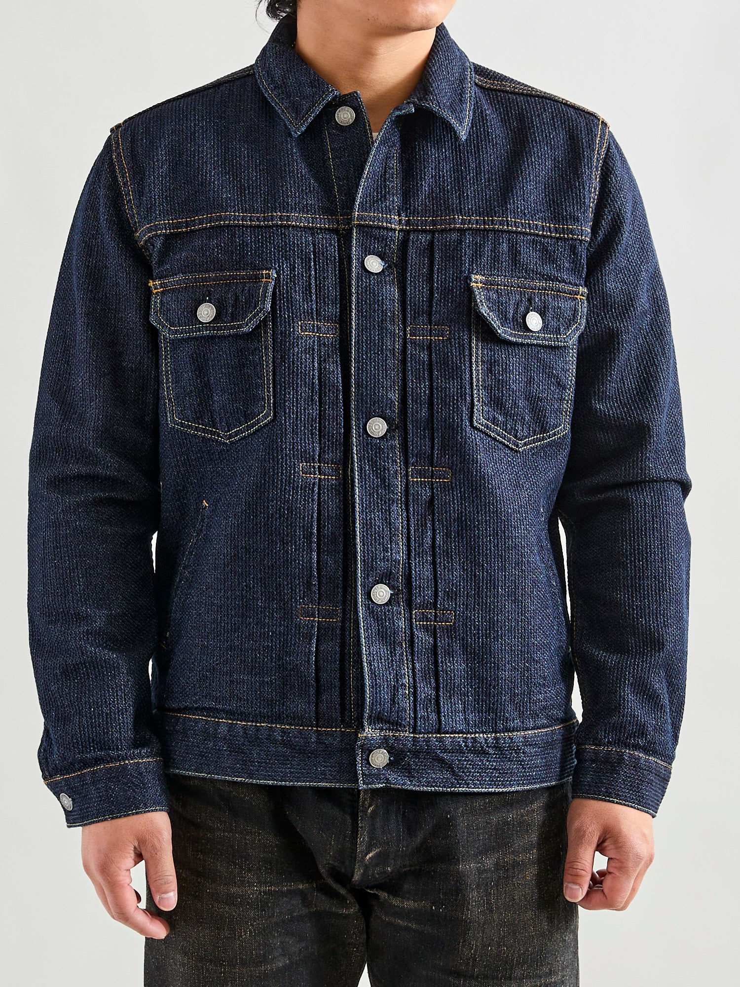 Sashiko Type-2 Jacket in Indigo - Image 2