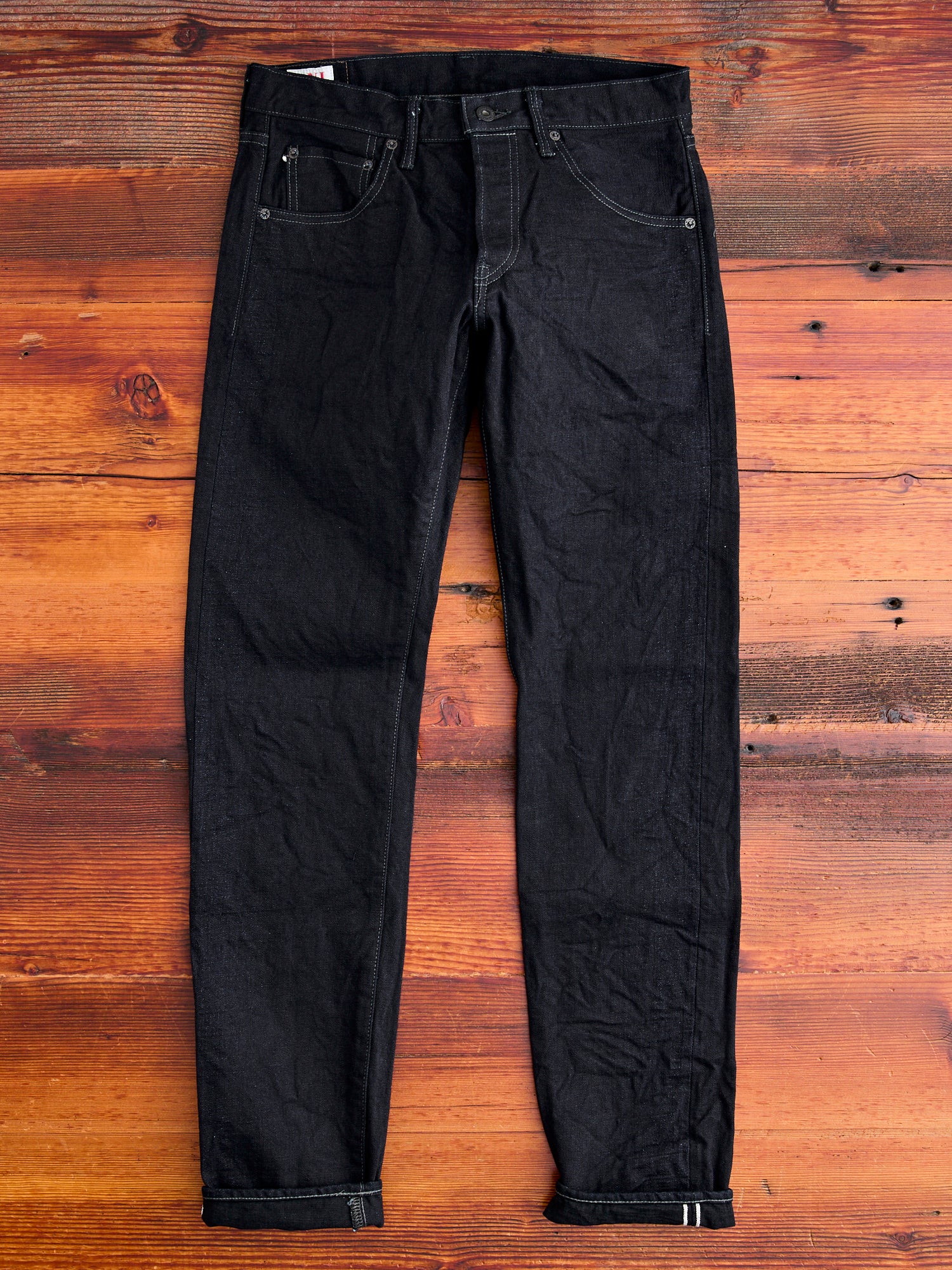 622-14BLK "Indigo Black" 14oz Selvedge Denim - Relaxed Tapered Fit - Image 4