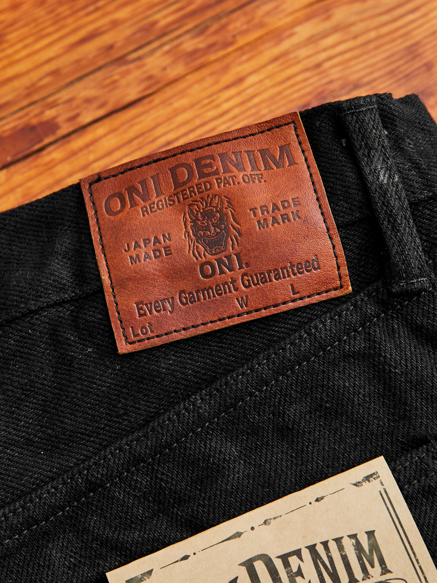 622ZR-BK "Secret Black" 20oz Selvedge Denim - Relaxed Tapered Fit - Image 5