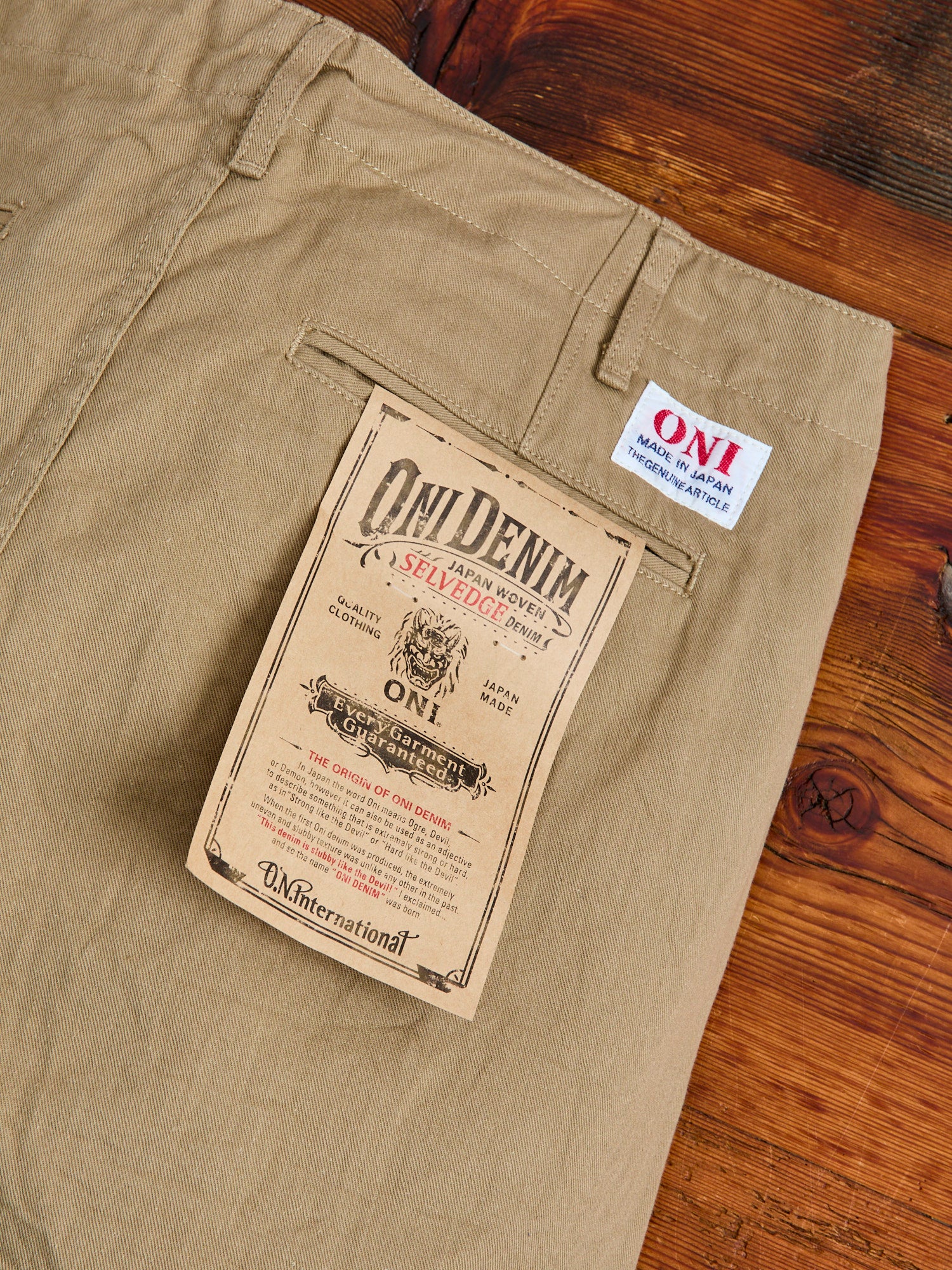 9.5oz Selvedge Chino in Khaki Beige - Image 7