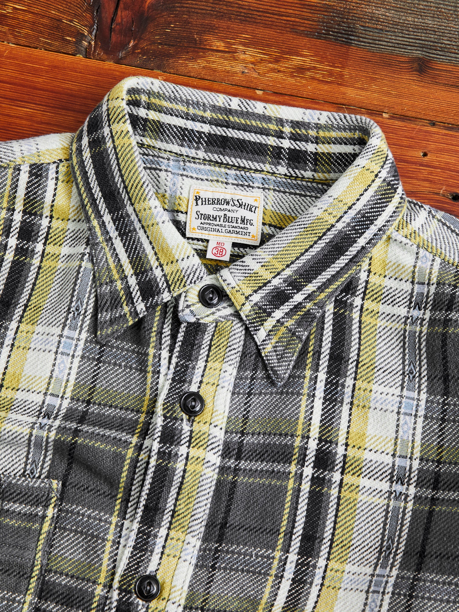 750WS Heavy Flannel Shirt in Grey - Image 3