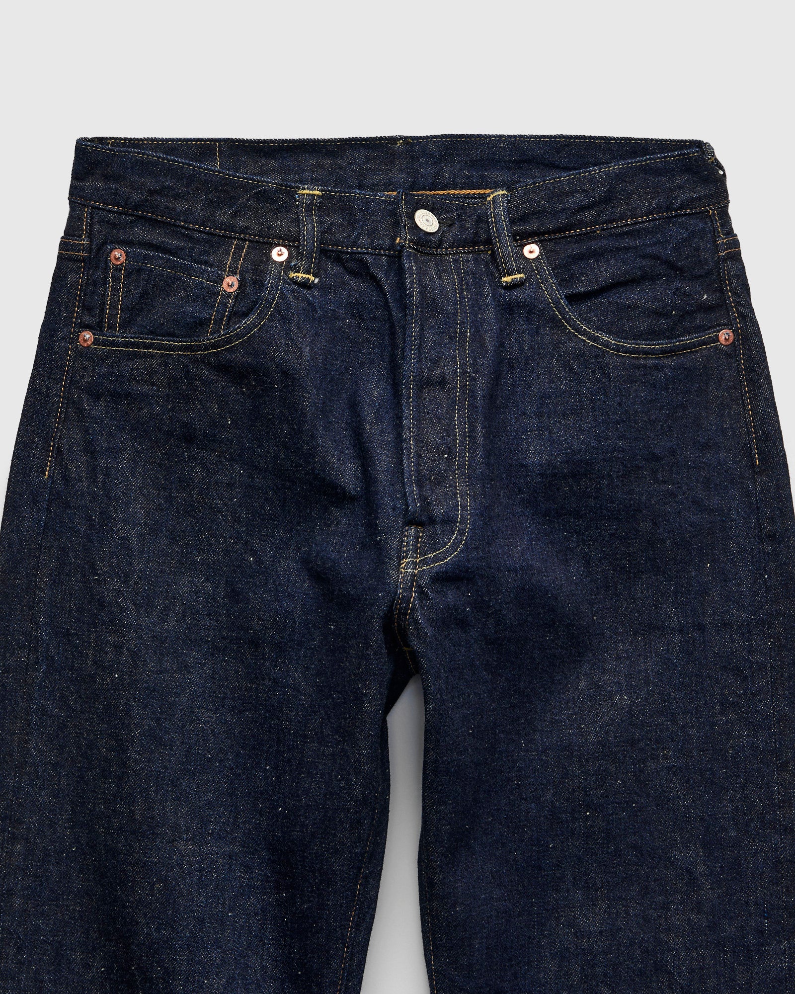 "Lot 800XX" 14.5oz Rinsed Selvedge Denim - Regular Straight Fit - Image 5