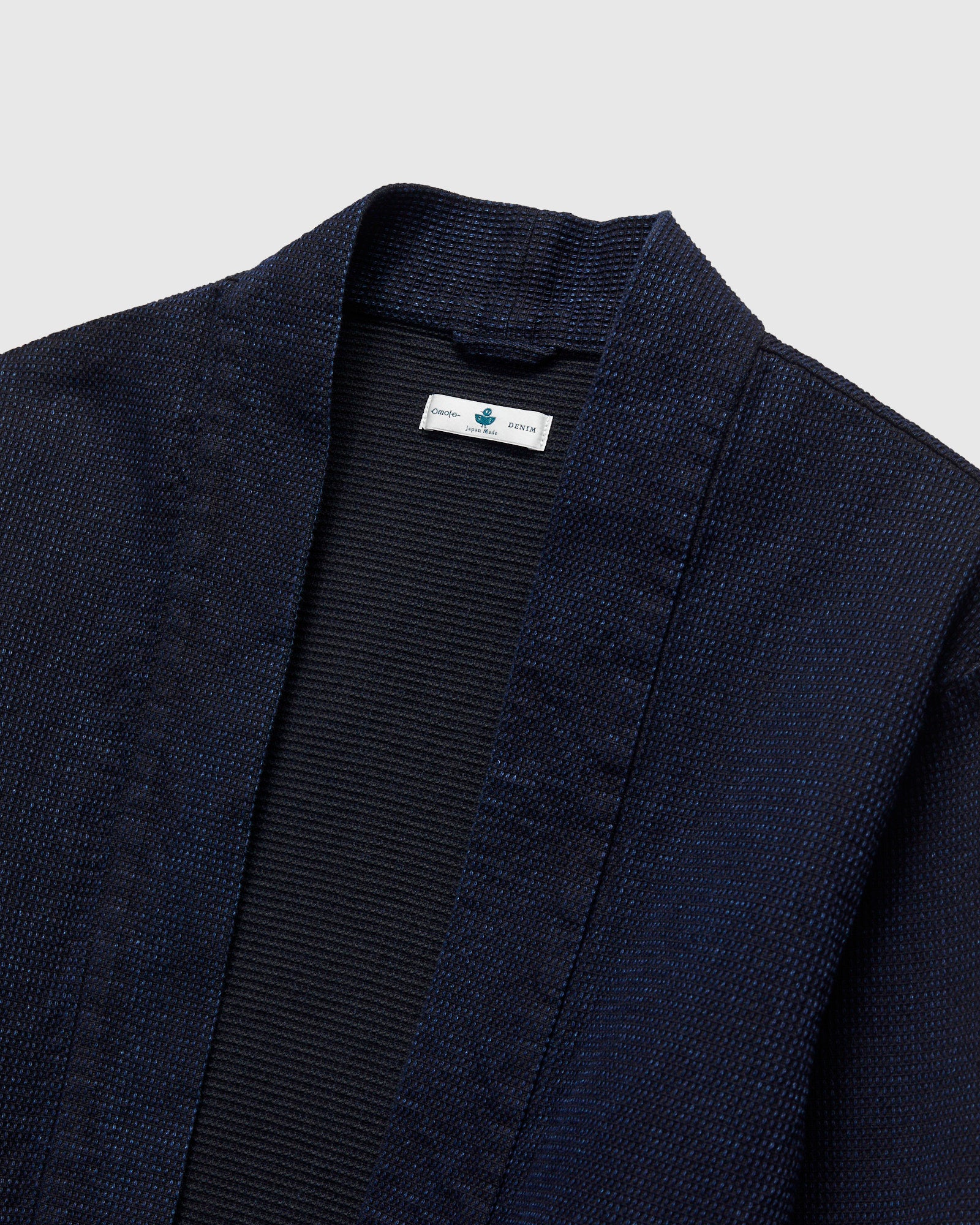 8820 "Cube Sashiko" 12oz Denim Happi in Indigo - Image 4