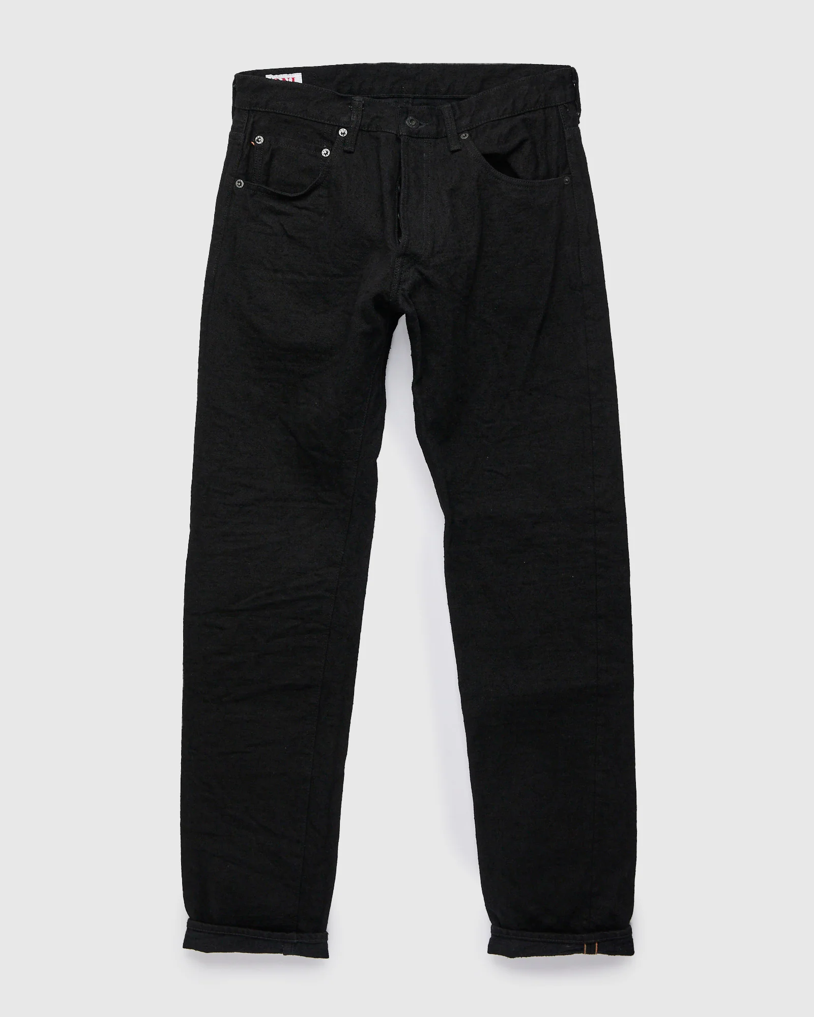 902CCD-BKBK "Crushed Concrete Black" 15oz Selvedge Denim - High Tapered Fit - Image 2