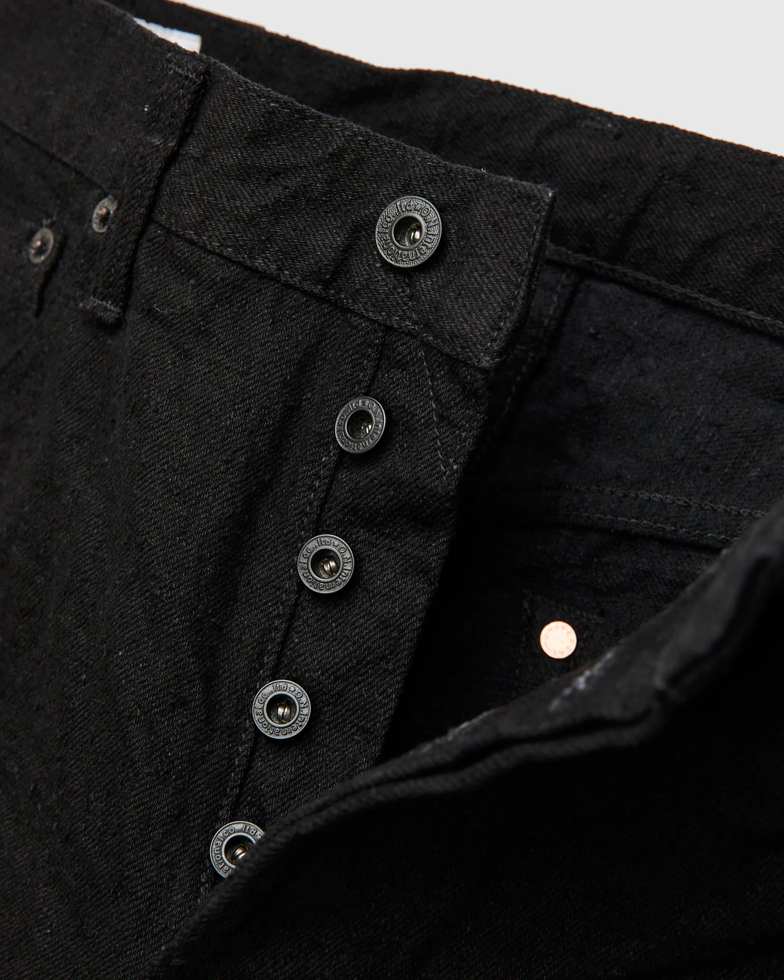 902CCD-BKBK "Crushed Concrete Black" 15oz Selvedge Denim - High Tapered Fit - Image 7