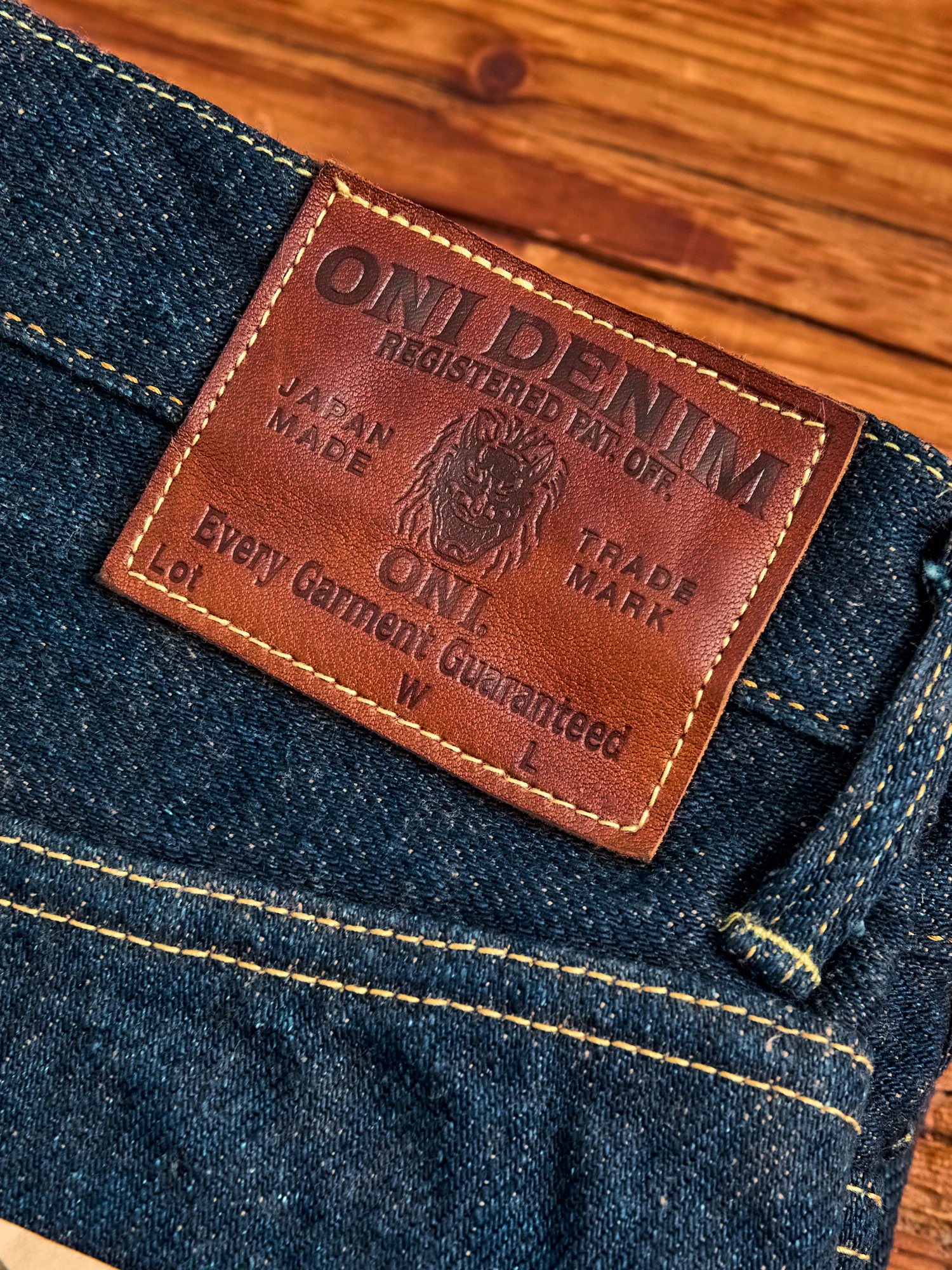 902ZR-KAKBR "Secret Kabukimimi" 20oz Selvedge Denim - High Tapered Fit - Image 3