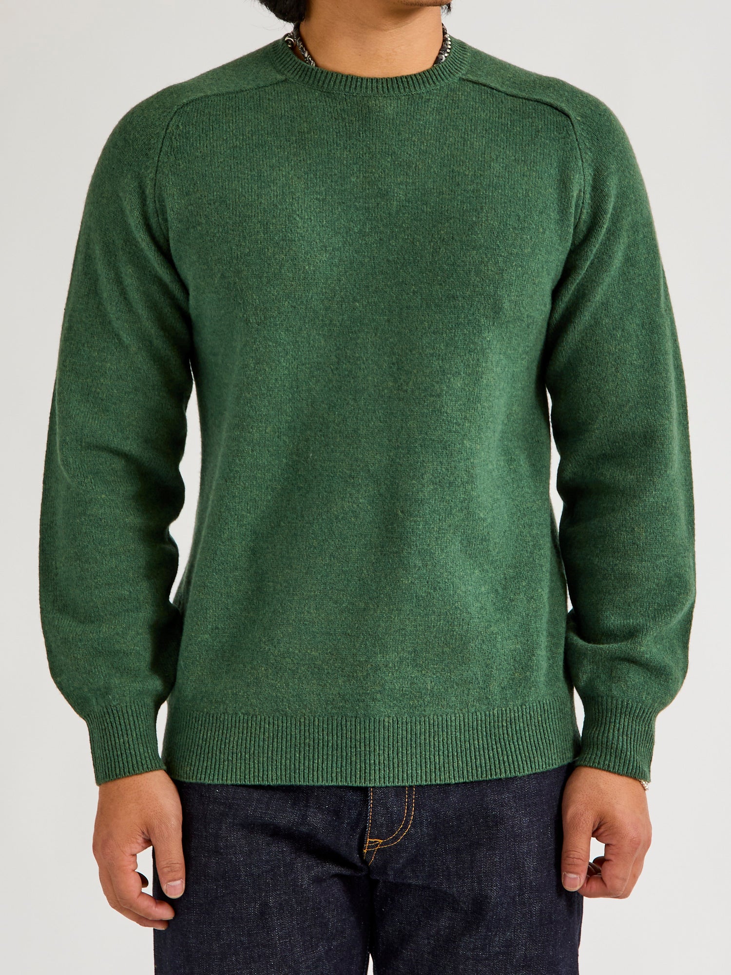 9G Crewneck Knit Sweater in Green - Image 2