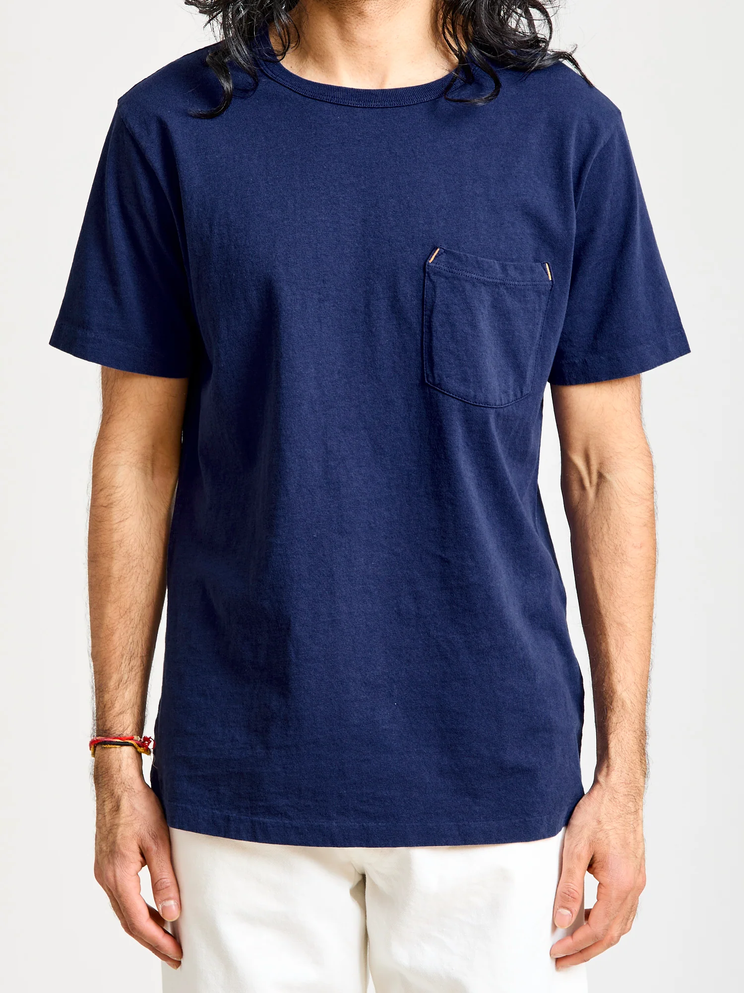9oz Pocket T-Shirt in Navy - Image 2