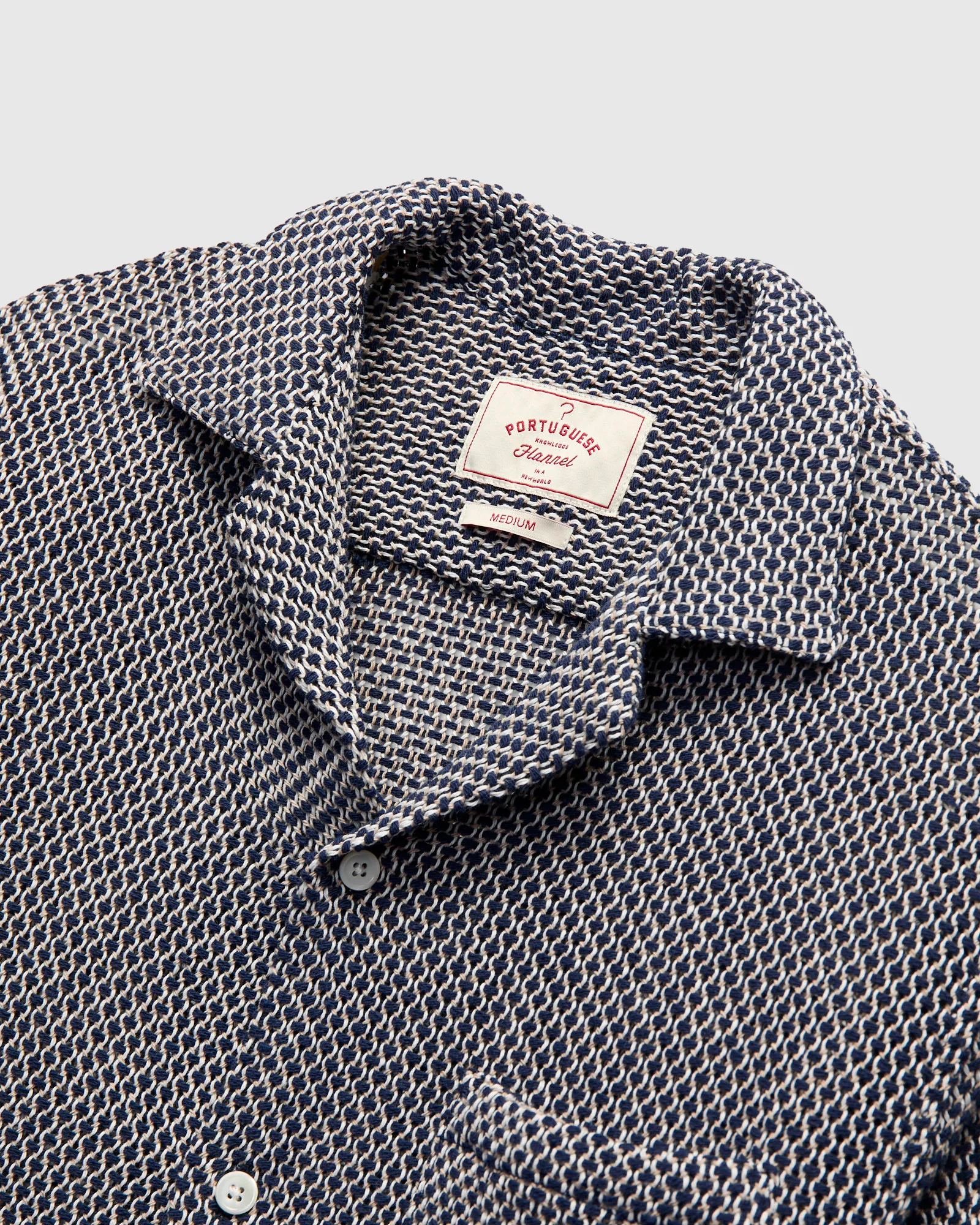 Agora Knit Shirt in Navy - Image 4