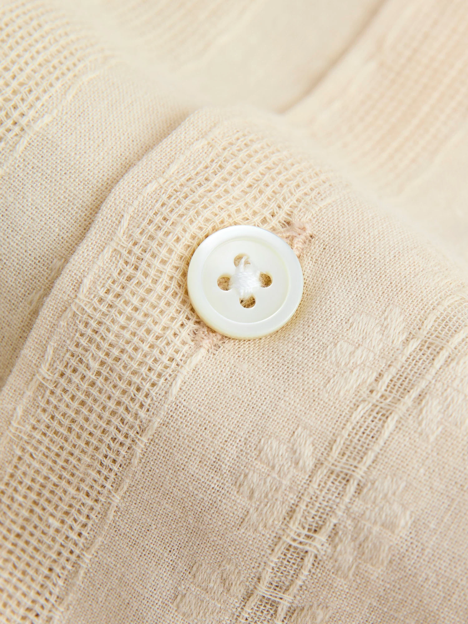 Almada Button-Up Shirt in Ecru - Image 6