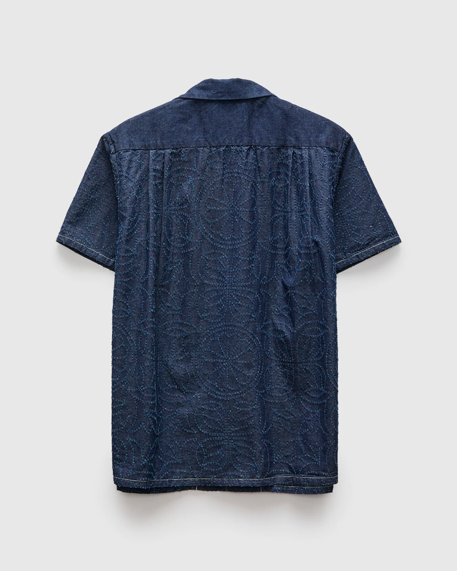 Aloha Shirt in Indigo Flower - Image 3