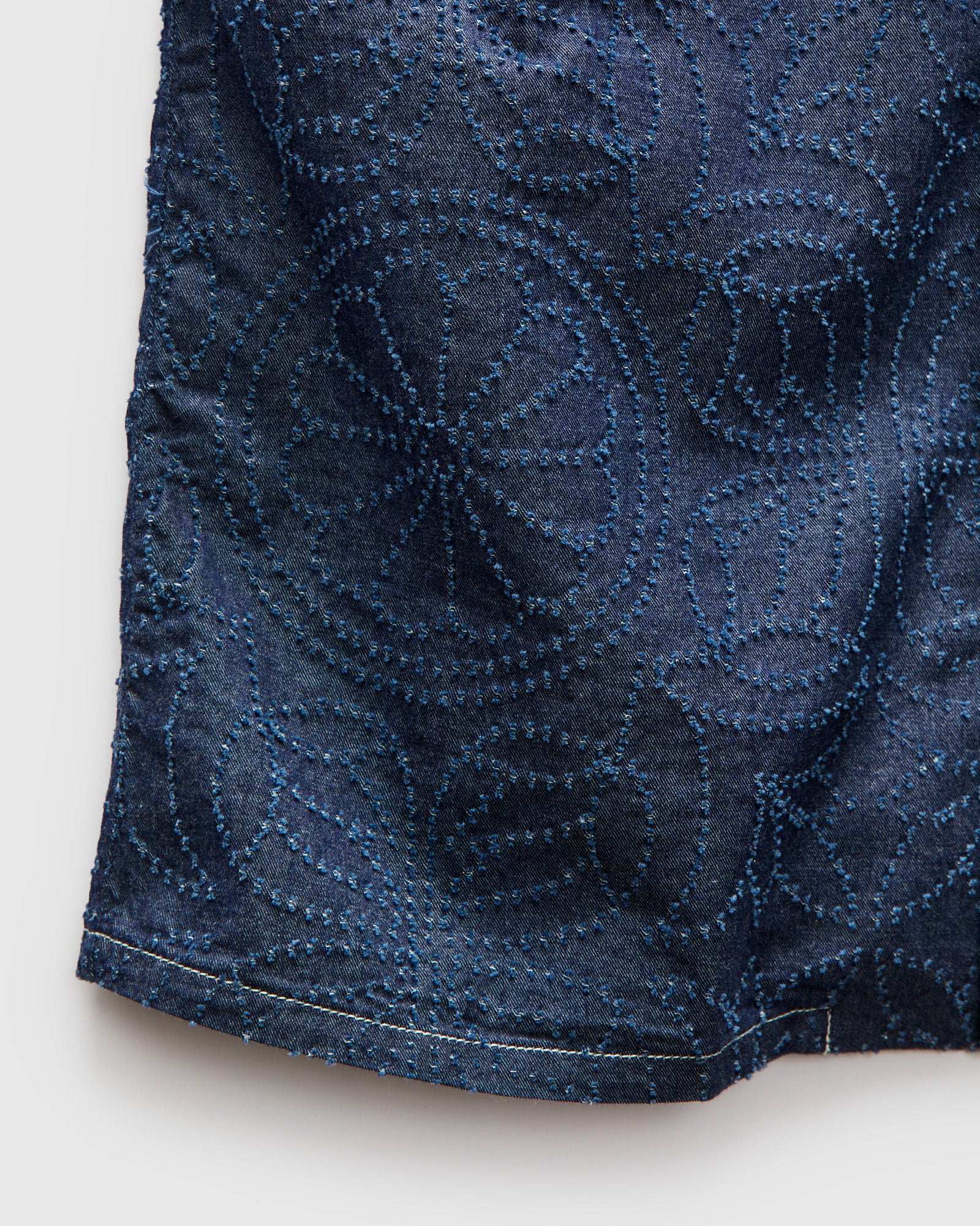 Aloha Shirt in Indigo Flower - Image 7