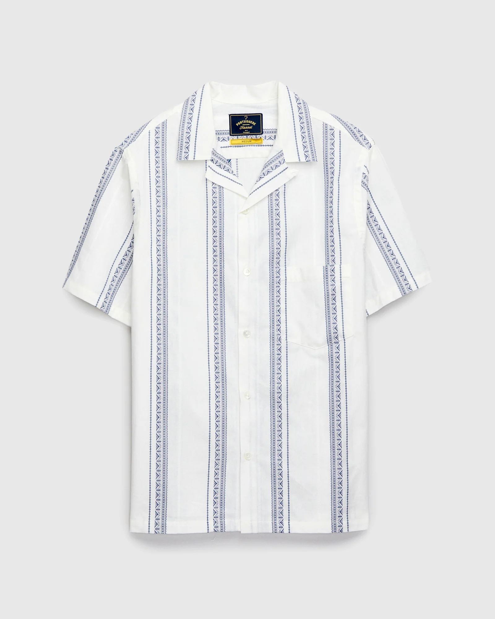 Alqueva Shirt in White Blue