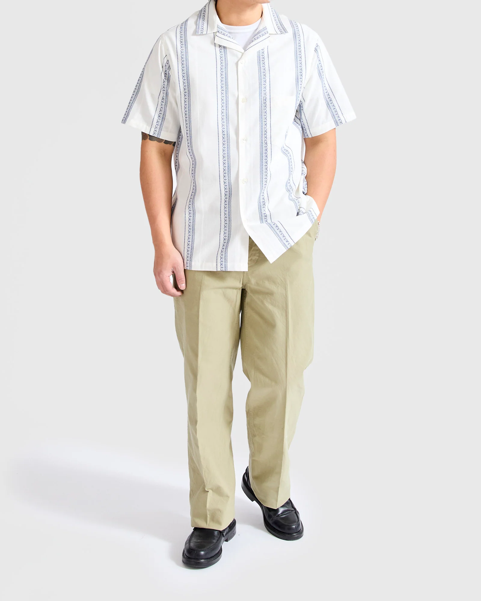 Alqueva Shirt in White Blue - Image 8