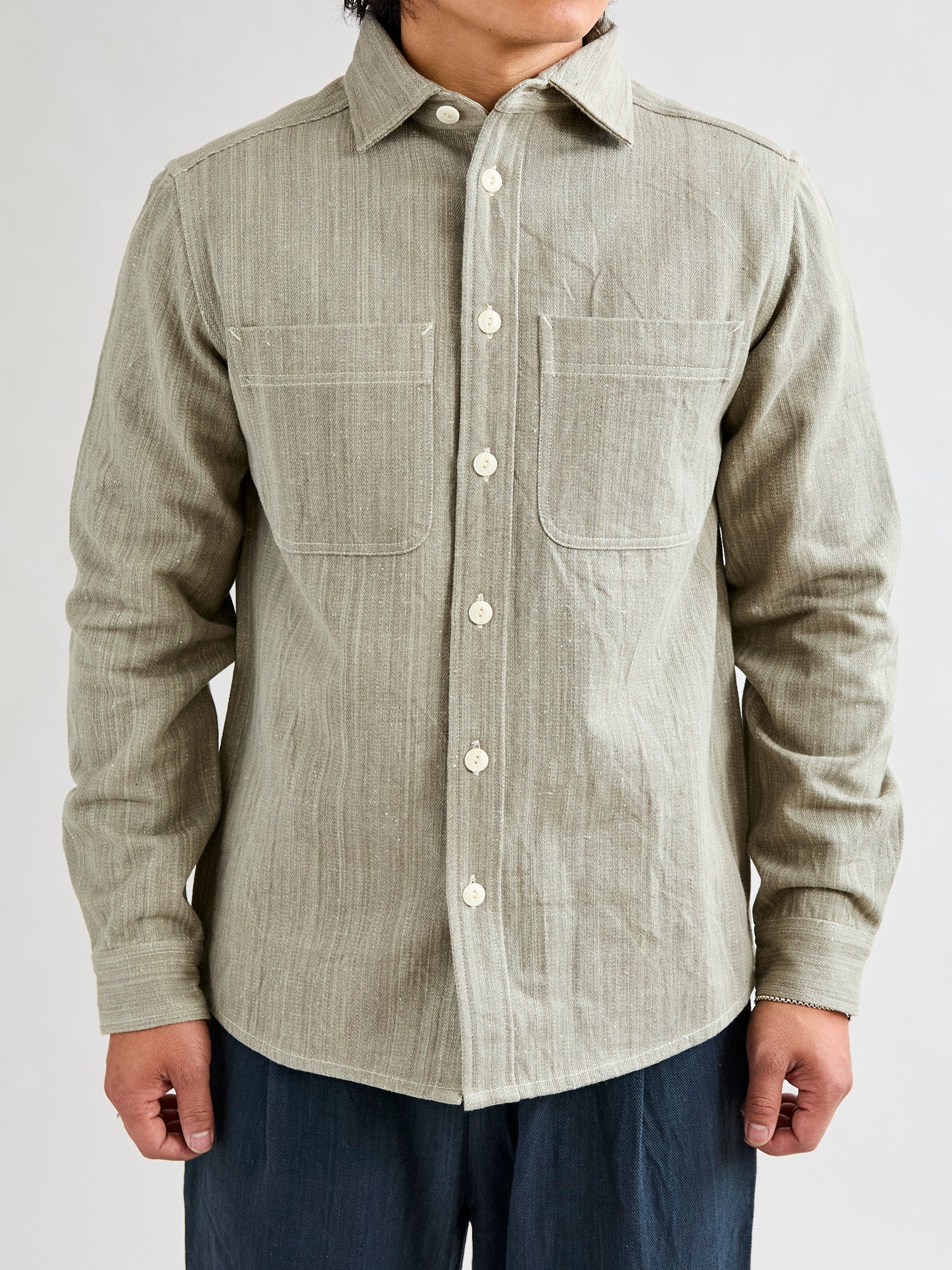 Ames Workshirt in Iron Grey Denim - Image 2