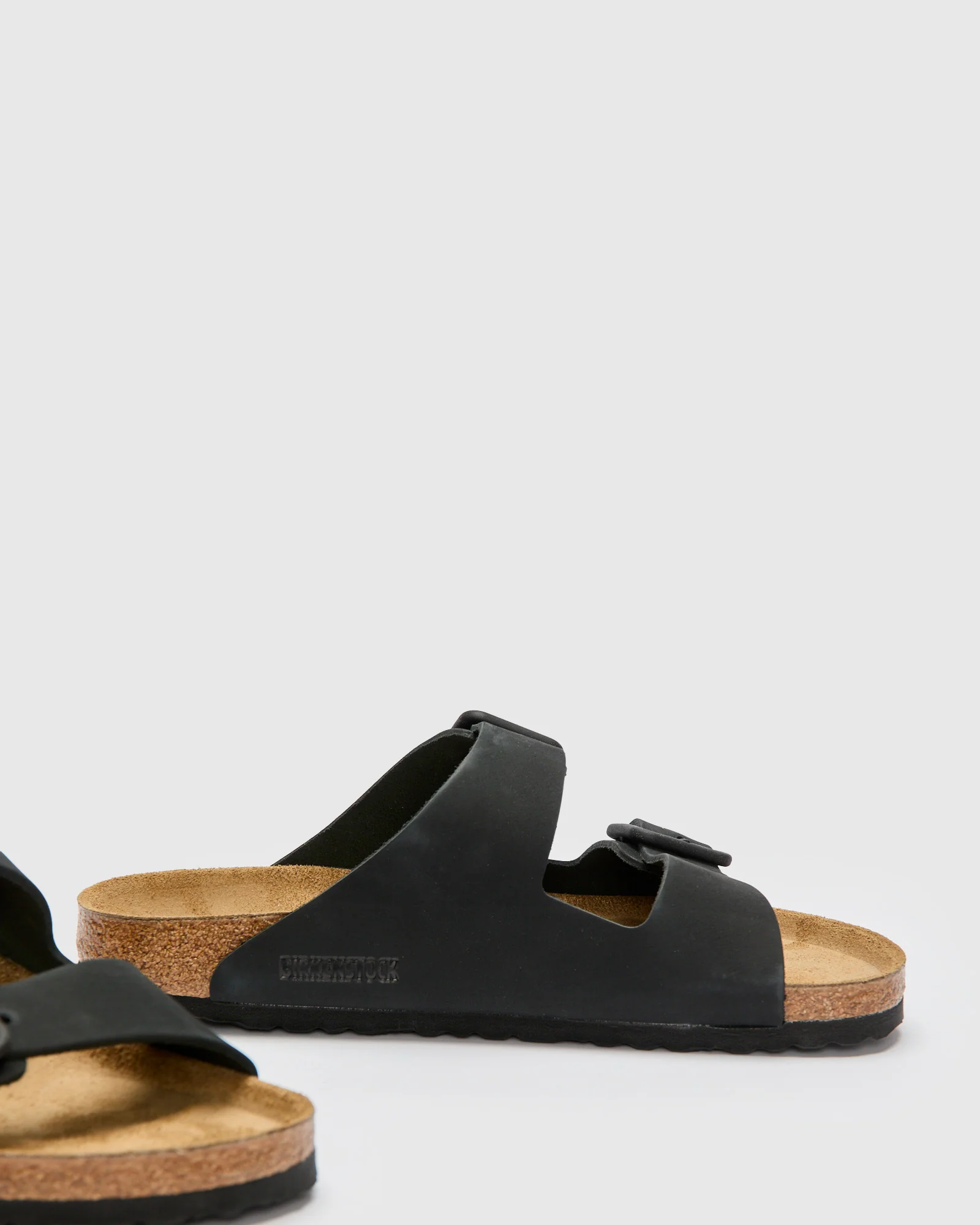Arizona Wire Buckle Sandal in Black Nubuck - Image 4