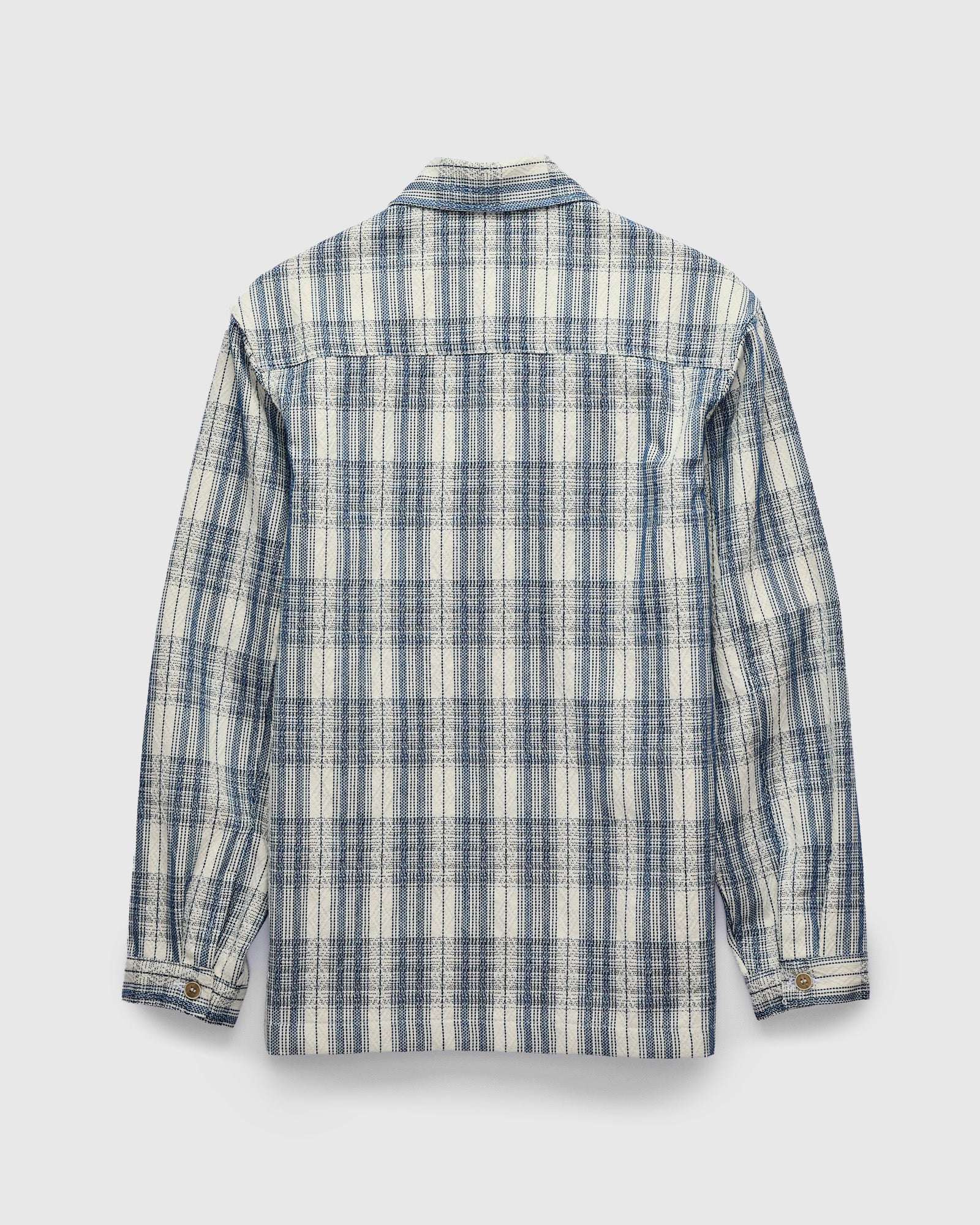 "Asagi Sashiko" Workshirt in White - Image 2