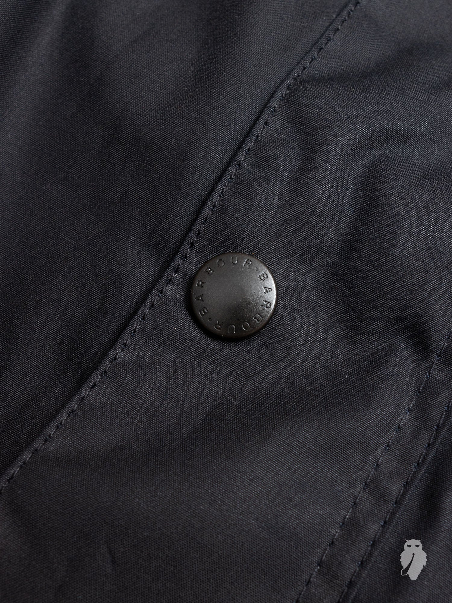 "Ashby" Wax Jacket in Navy - Image 4