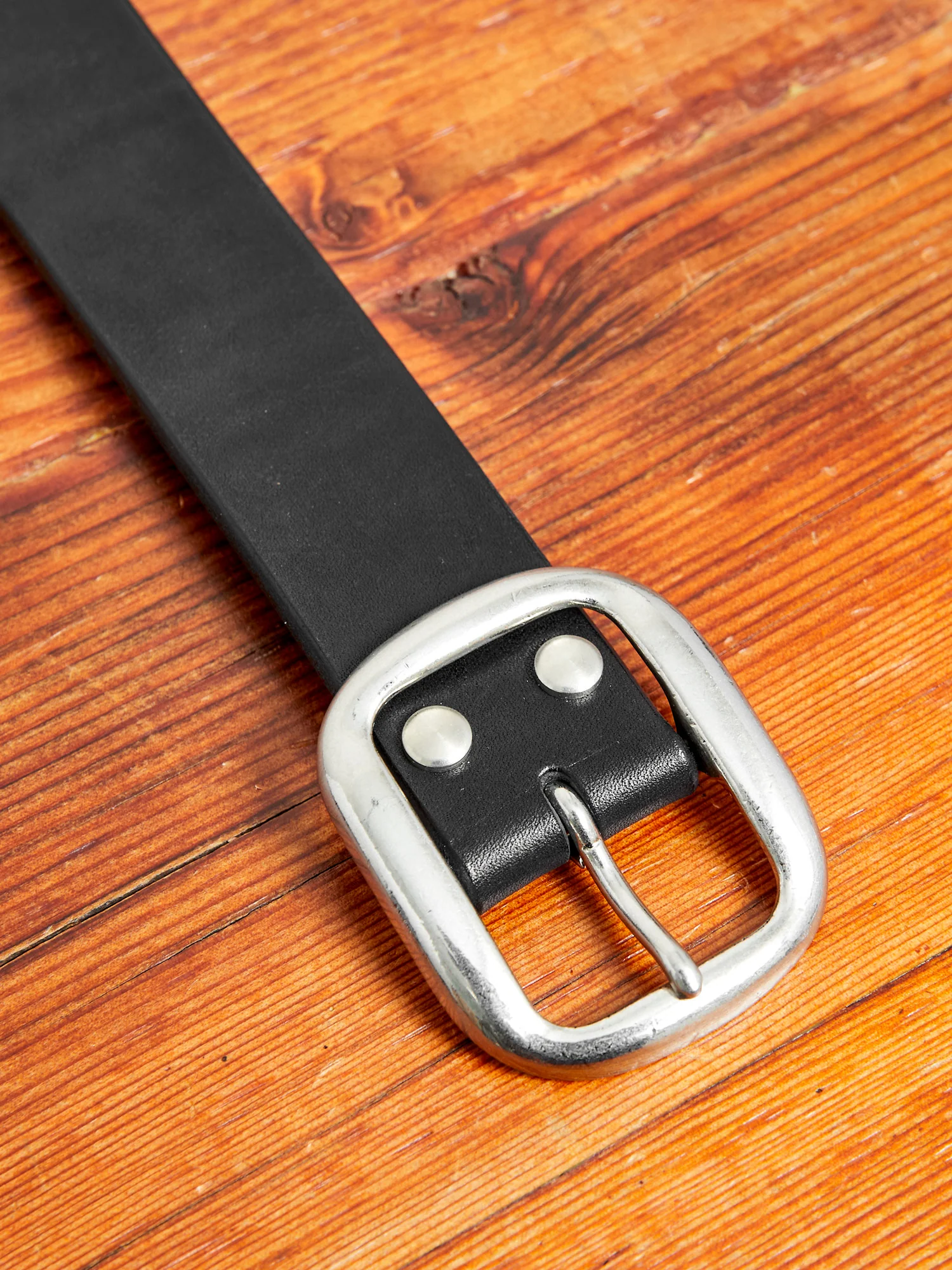 B-81 Leather Belt in Black - Image 3
