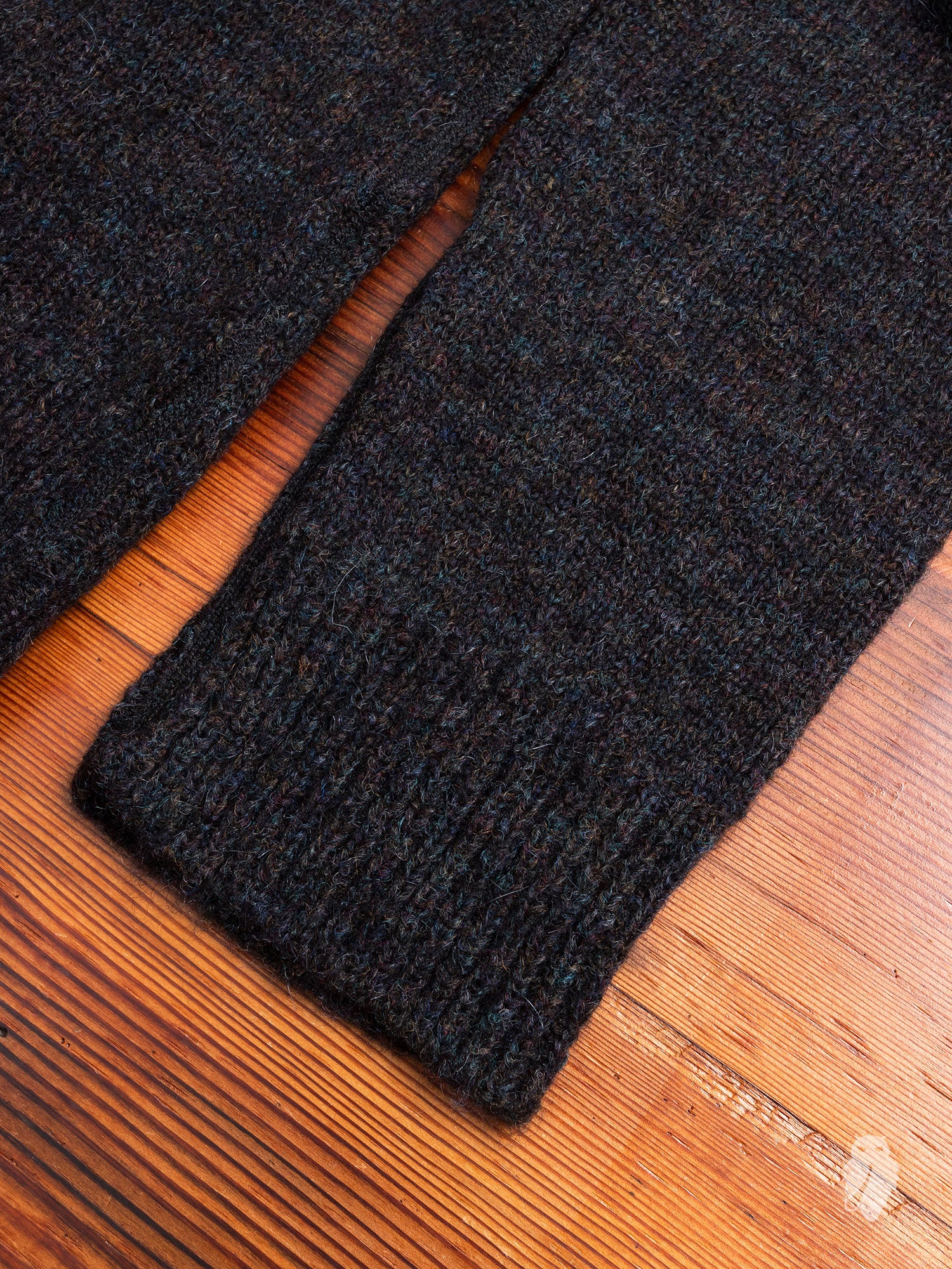 Base Roundneck Sweater in Black Tweed - Image 5