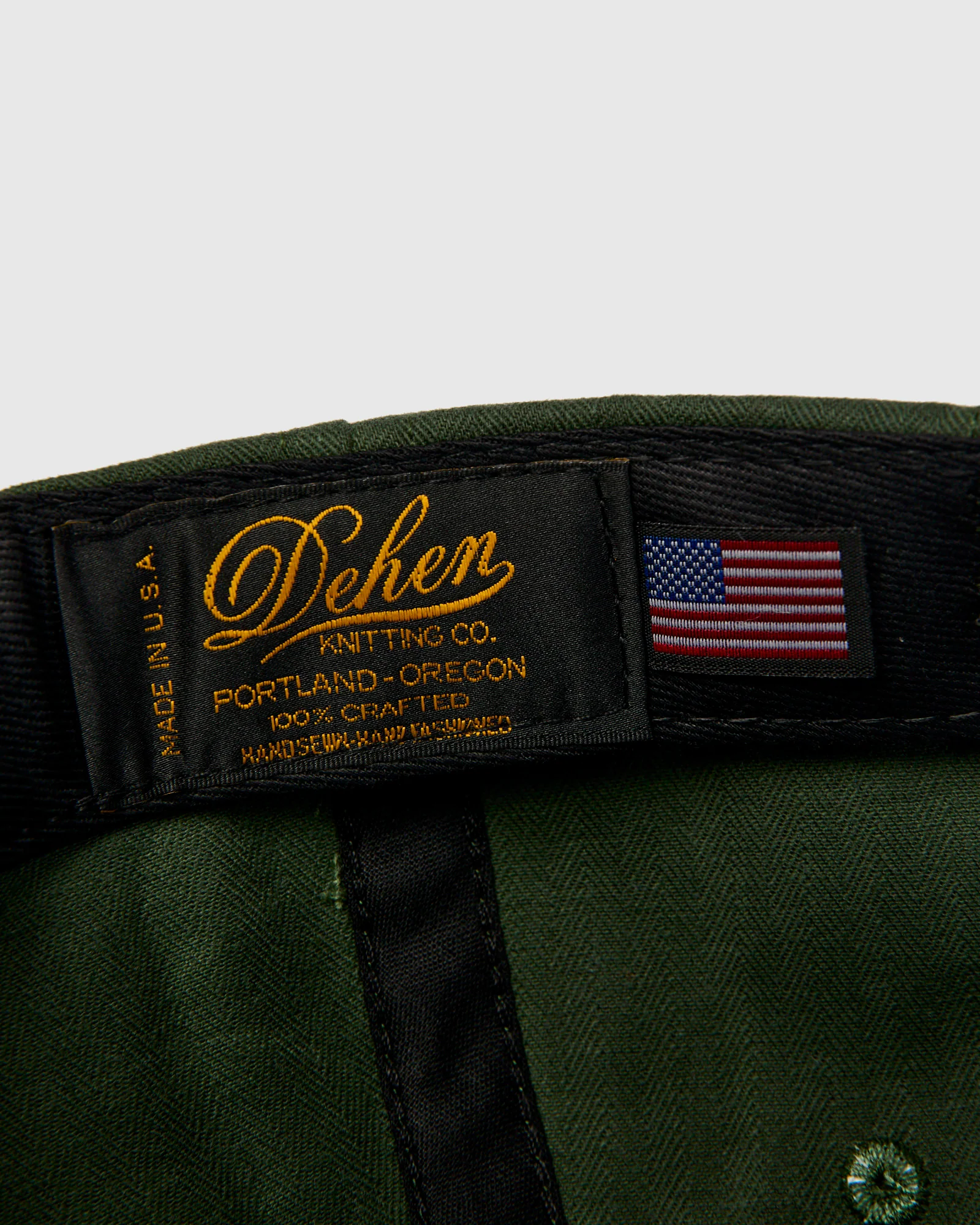 Baseball Hat in Spruce Dry Waxed Cotton - Image 5
