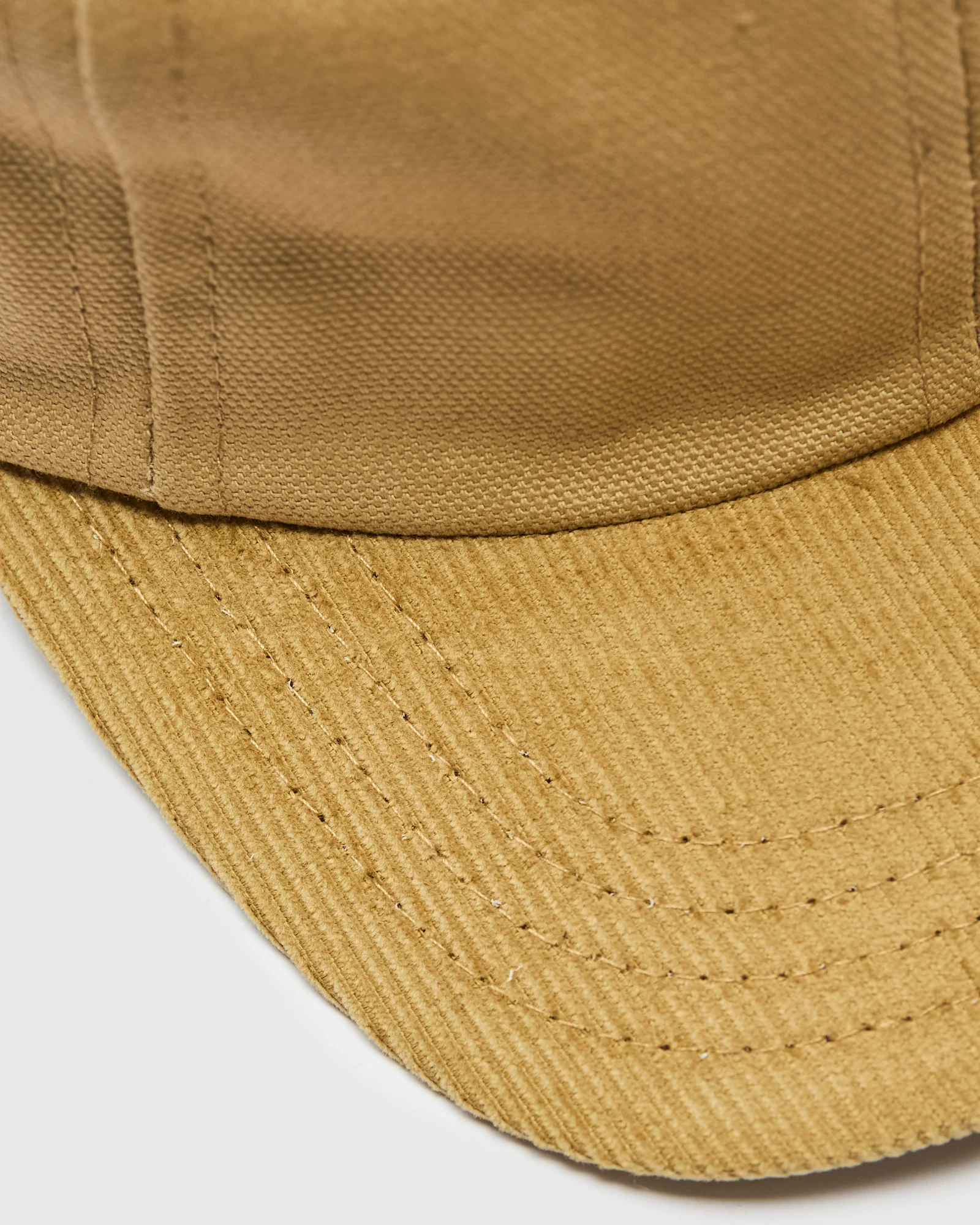 Baseball Hat in Tan Canvas Fawn Corduroy - Image 5