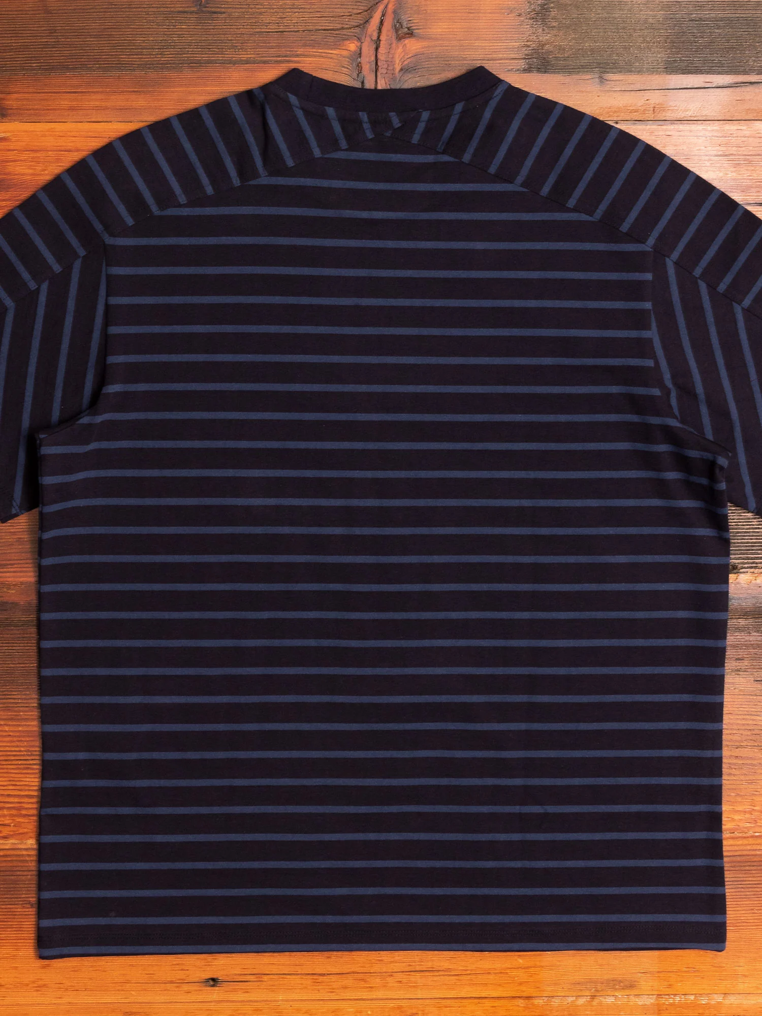 Basic Stripe T-Shirt in Black/Navy - Image 5