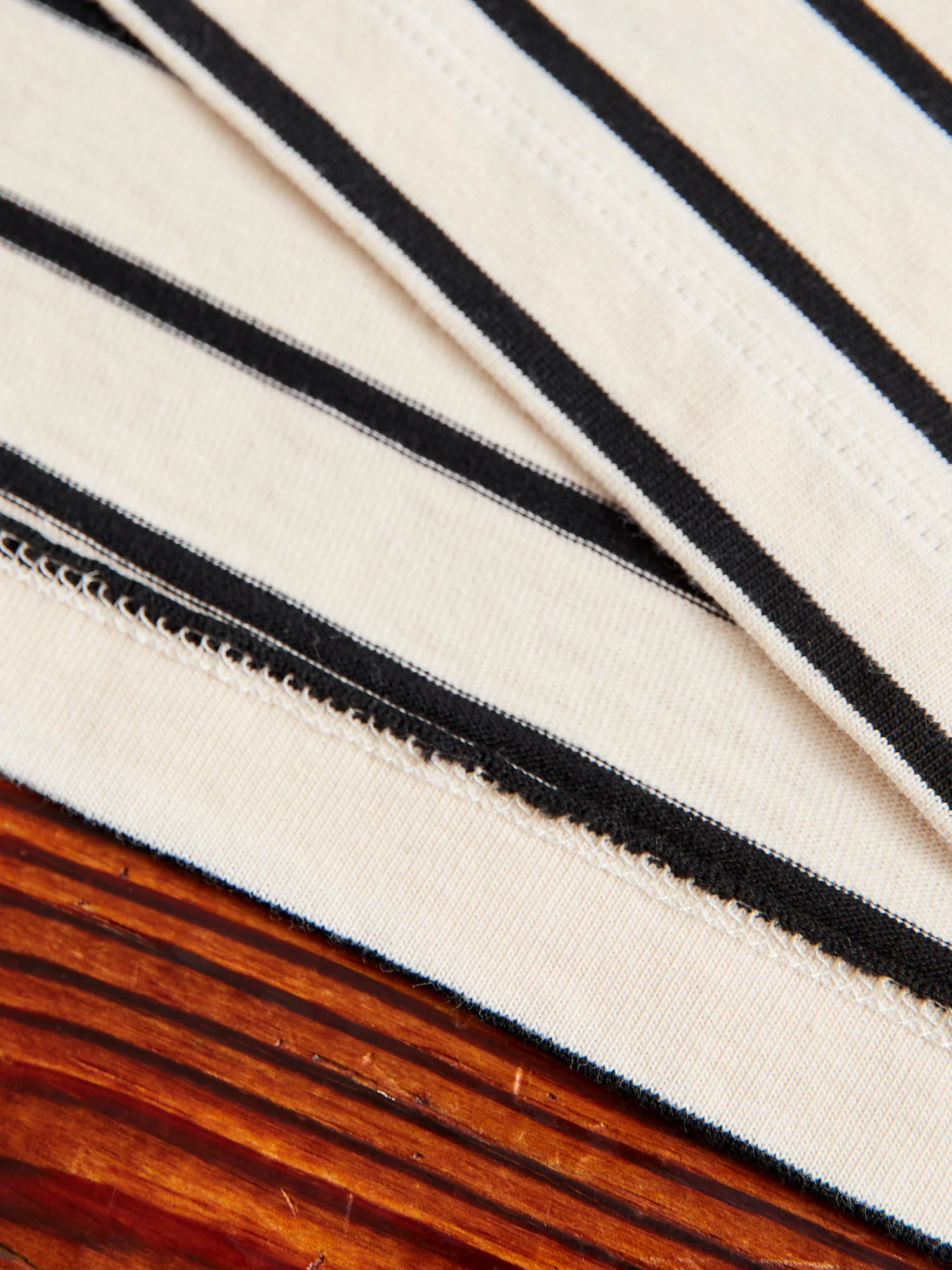 Basic Stripe T-Shirt in Ecru/Black - Image 5