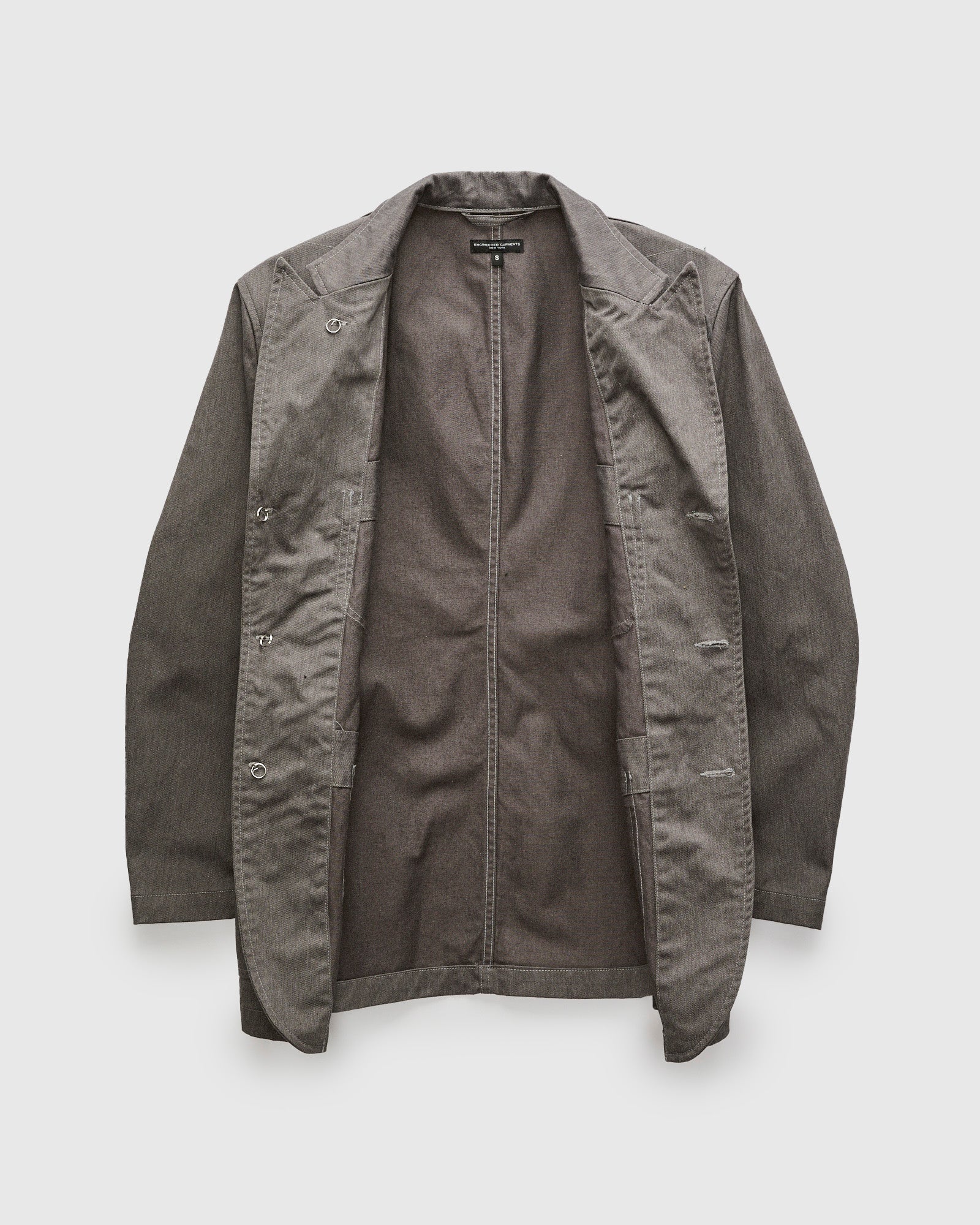 Bedford Jacket in Grey PC Tanker Twill - Image 3