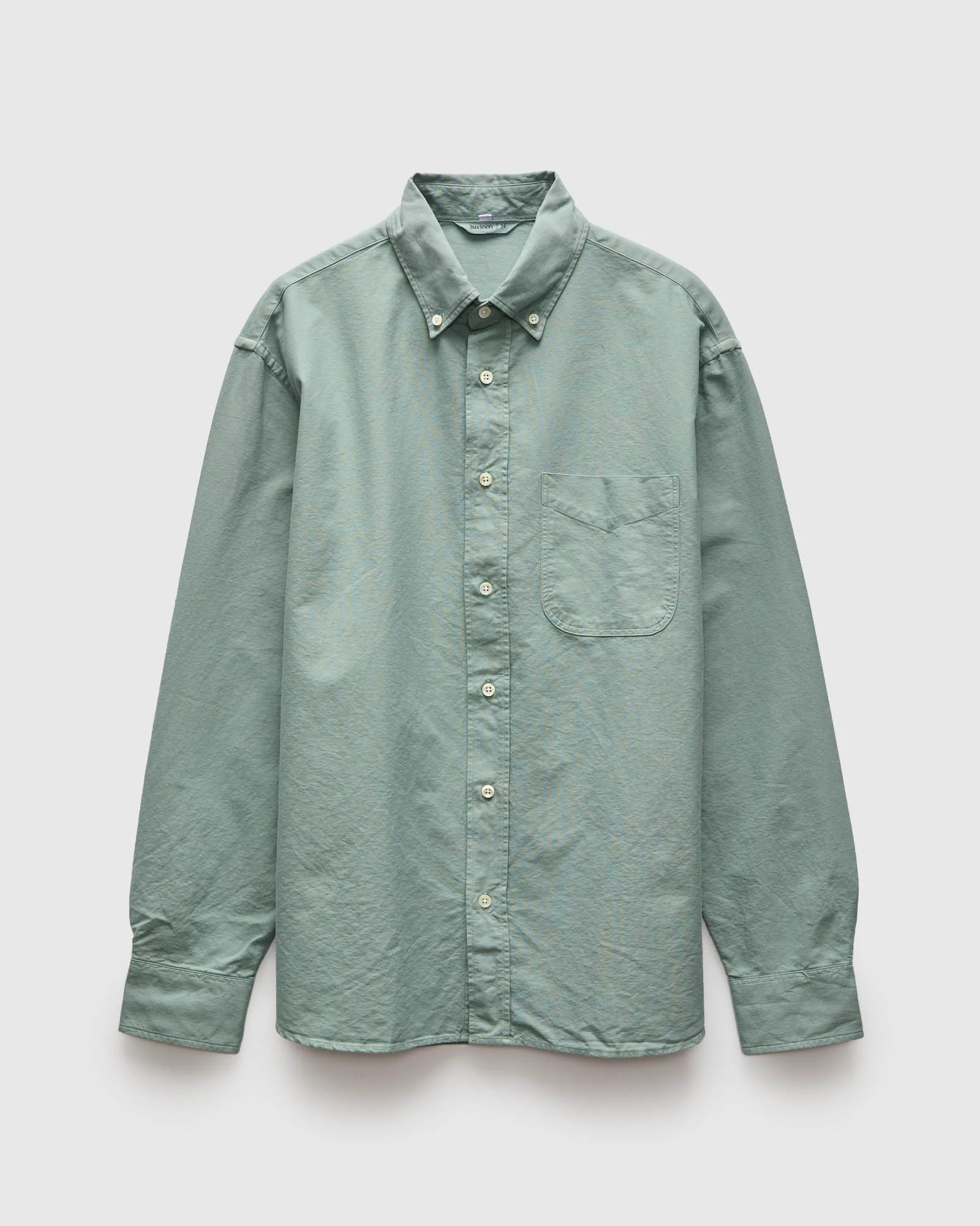 Big Oxford Shirt in Garment Dyed Eucalyptus
