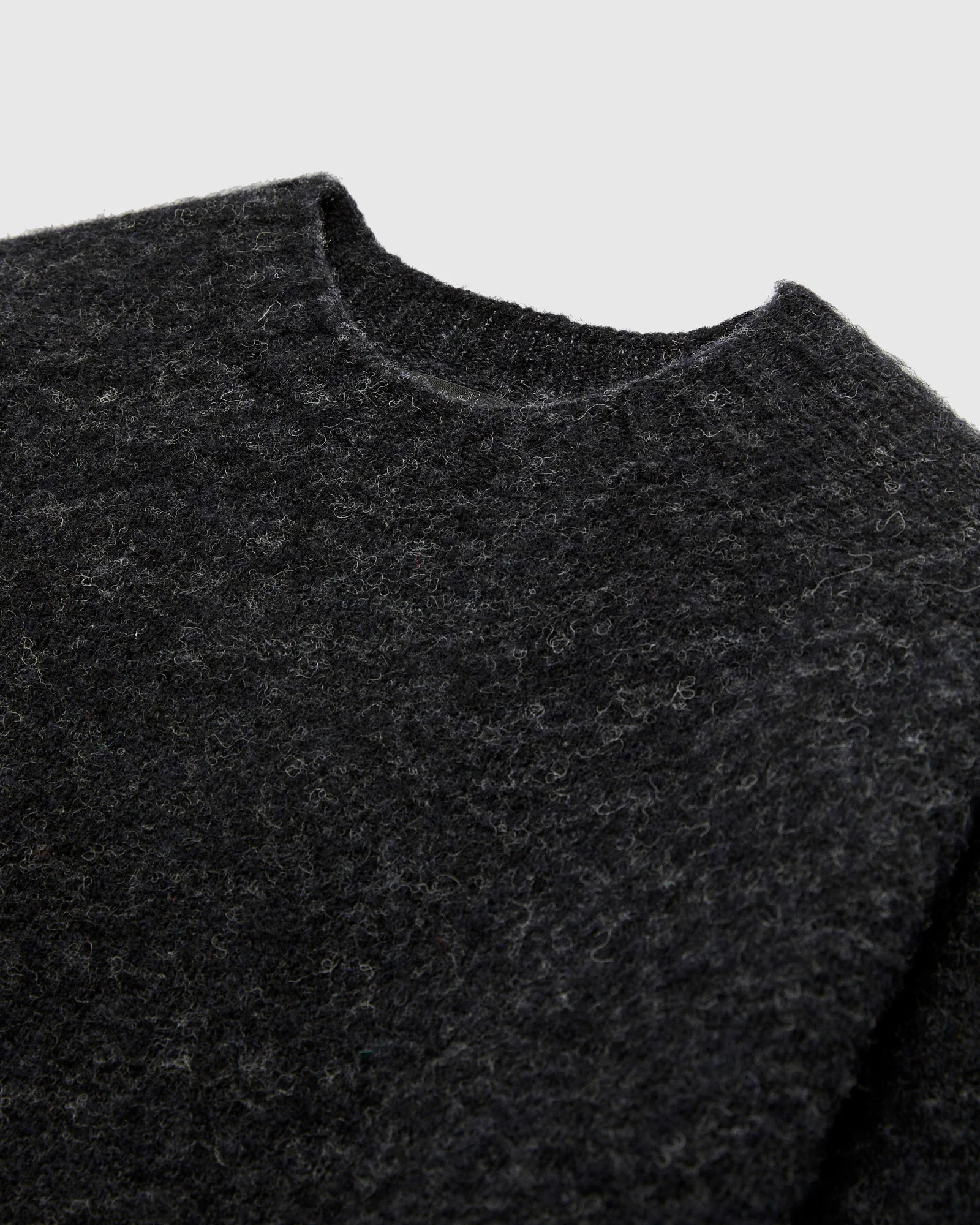 "Birth of the Cool" Wool Sweater in Charcoal - Image 4