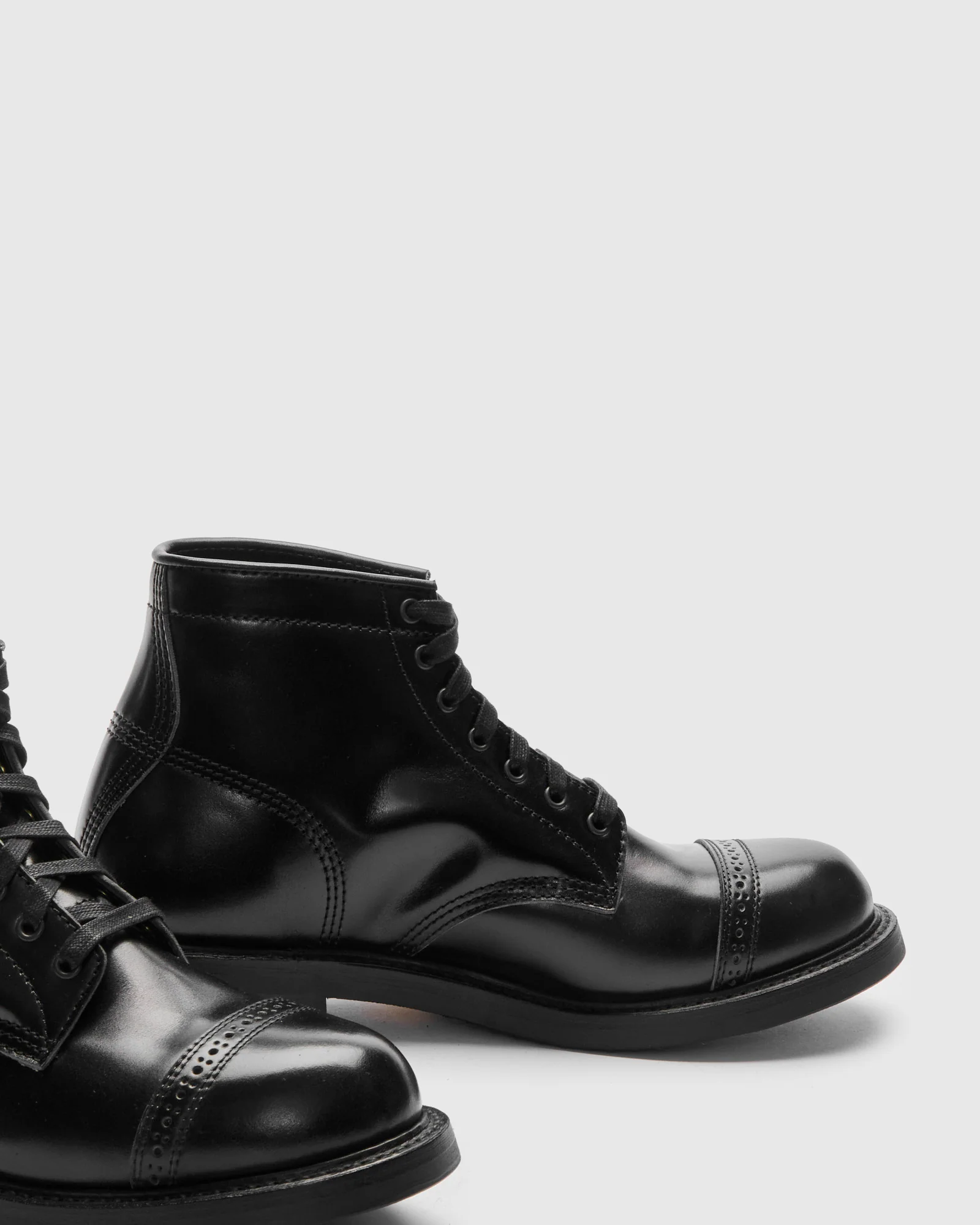 Black Ops Combat Boot in Shinki Hikaku Shell Cordovan - Image 4