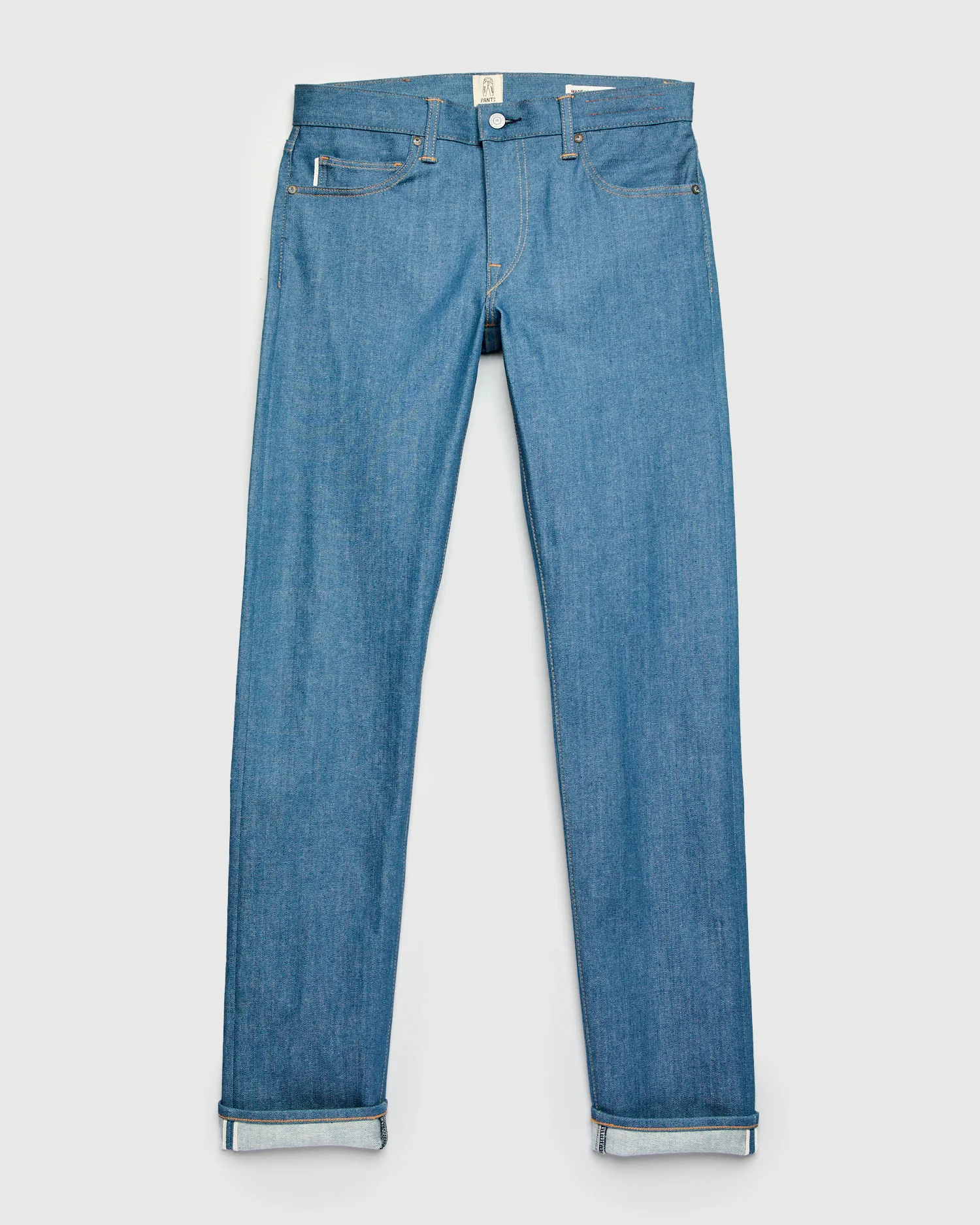 "Old Blue Raw" 10.5oz Indigo Stretch Selvedge Denim - Pen Slim - Image 2