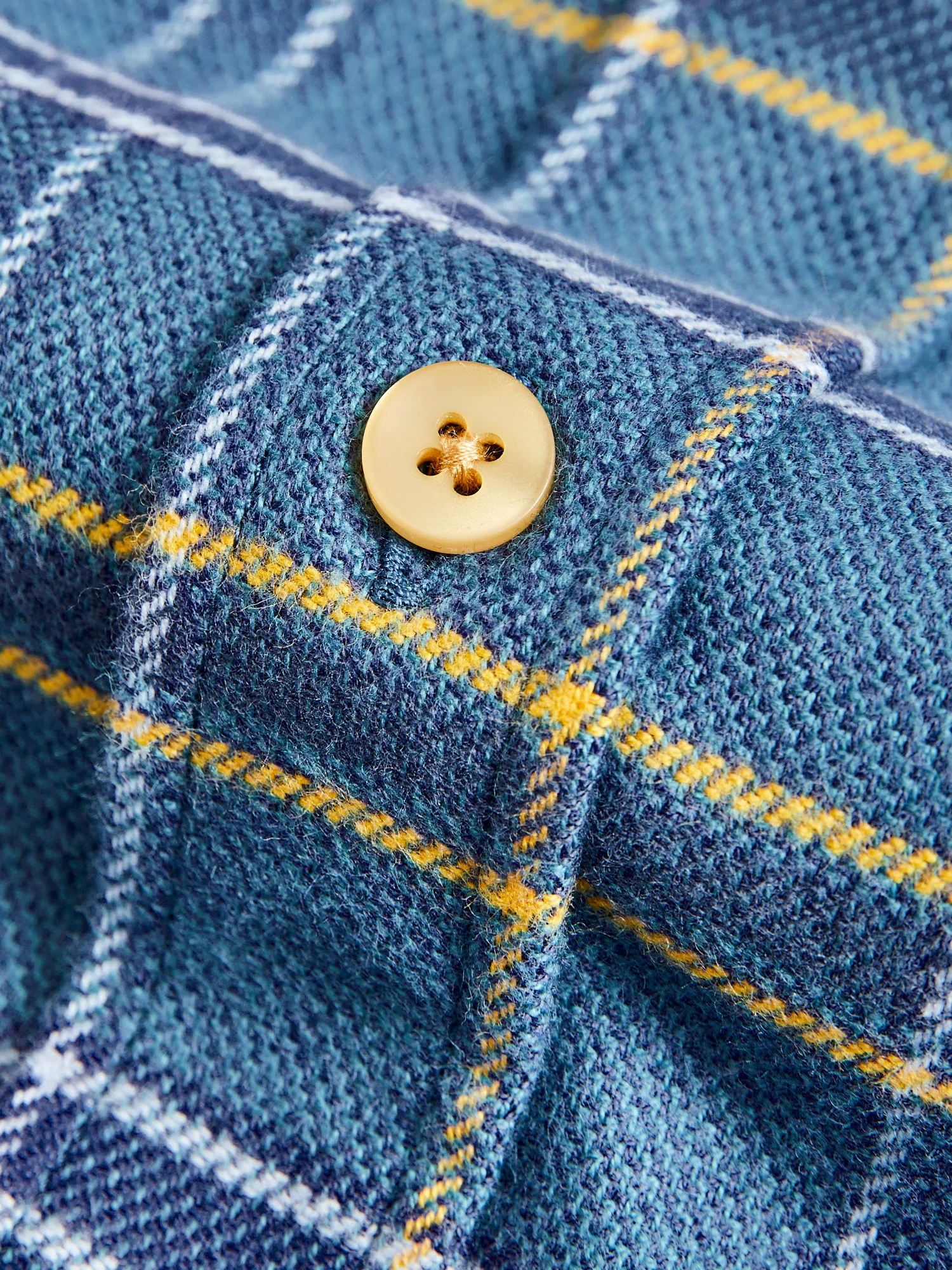 Blue Water Button-Up Shirt in Cerulean - Image 6