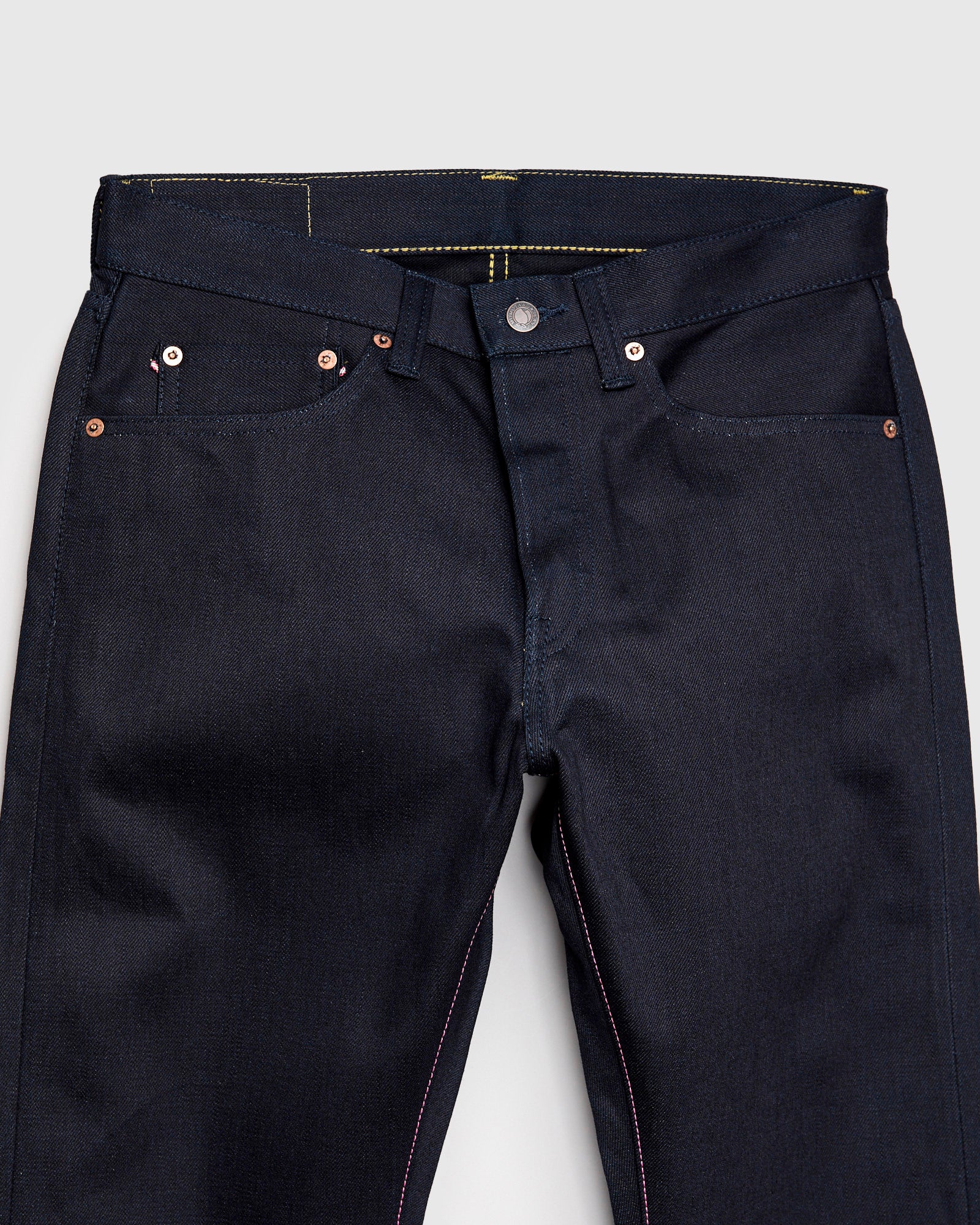 BOM018-N "Grand Indigo – Midnight Edition" 14oz Selvedge Denim - Natural Tapered Fit - Image 6