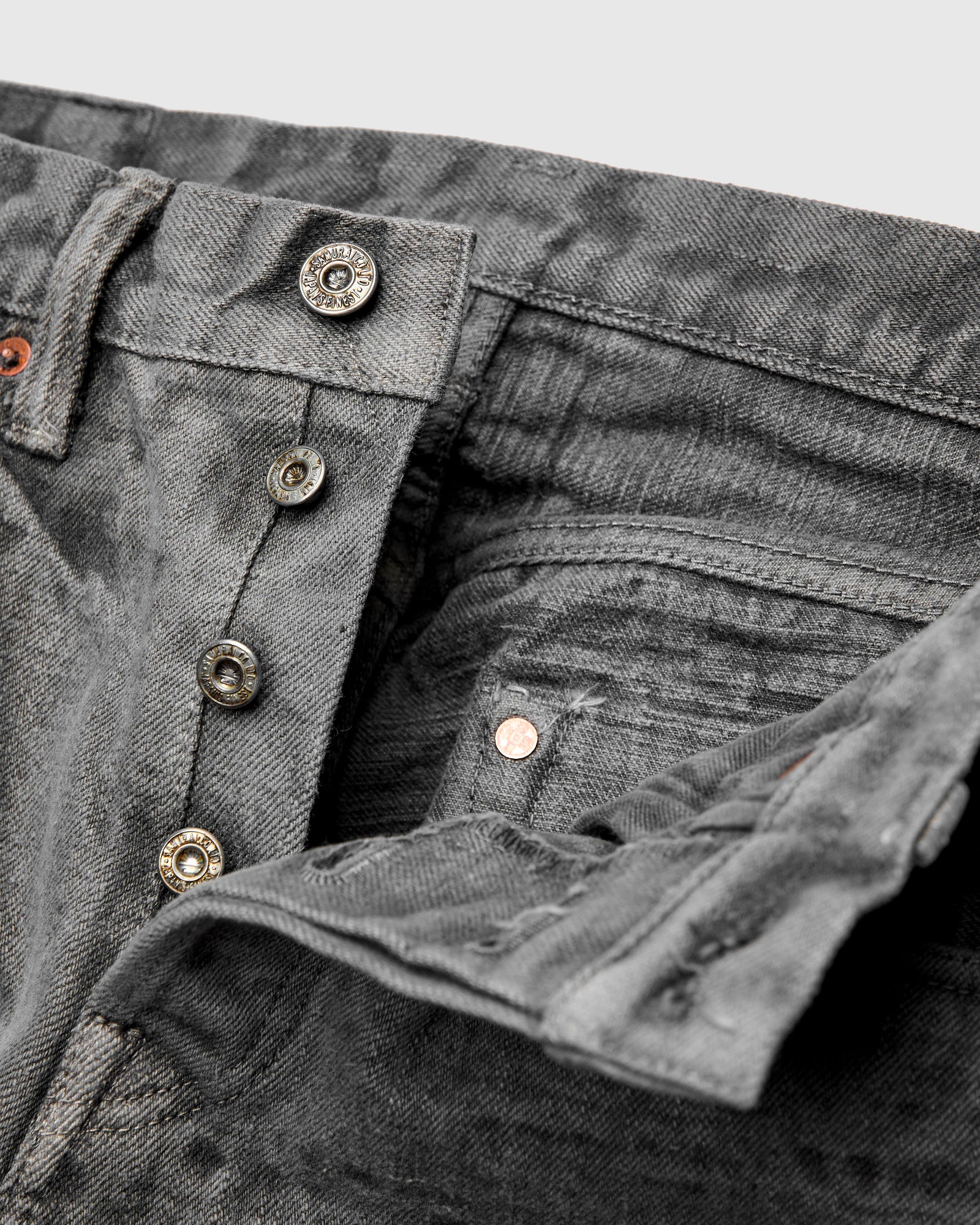 BOS211XX-SU "Shizen" 18oz Sumi Ink Selvedge Denim - Relaxed Tapered Fit - Image 9