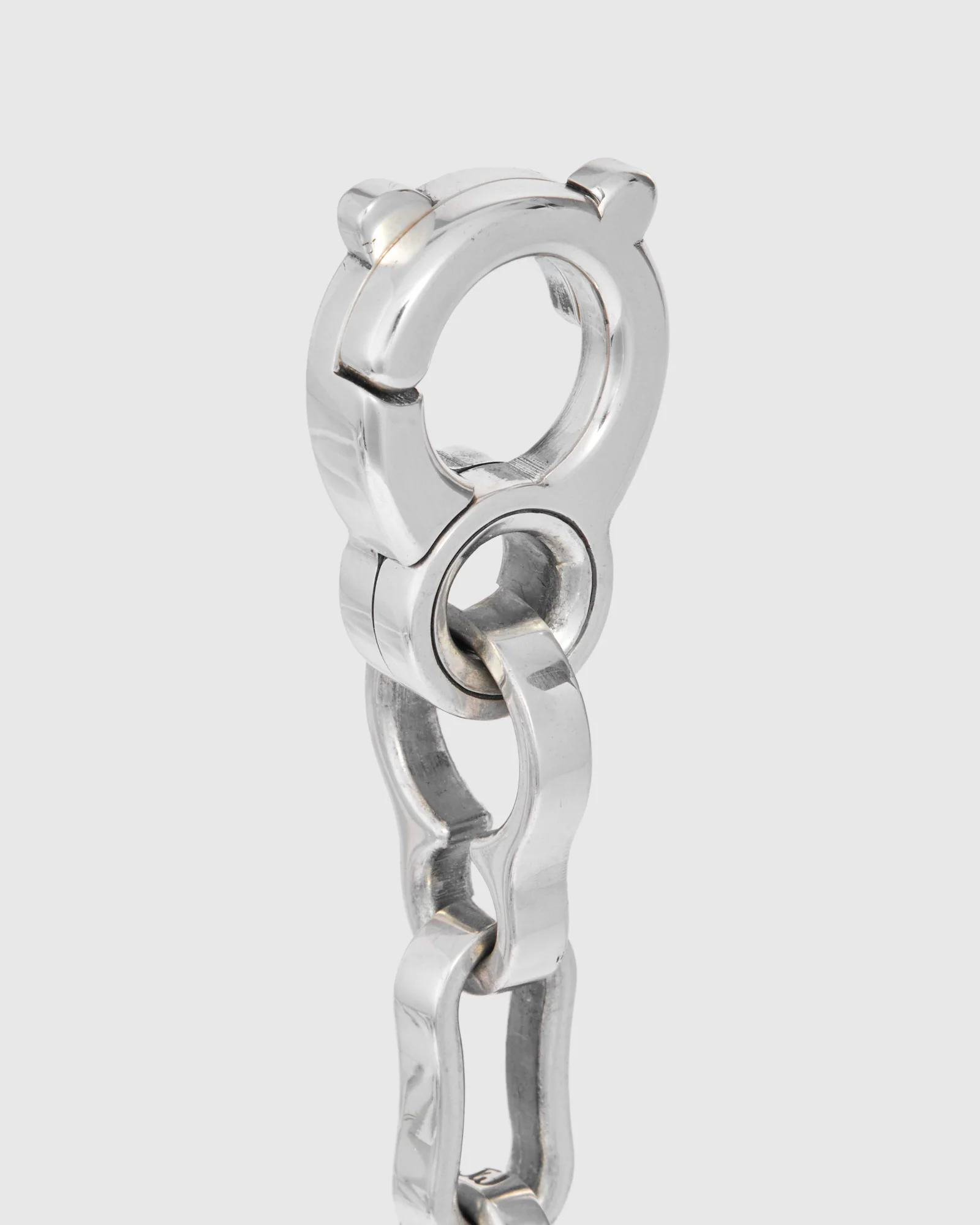 Bottle Chain Keychain Size B in Sterling Silver - Image 2