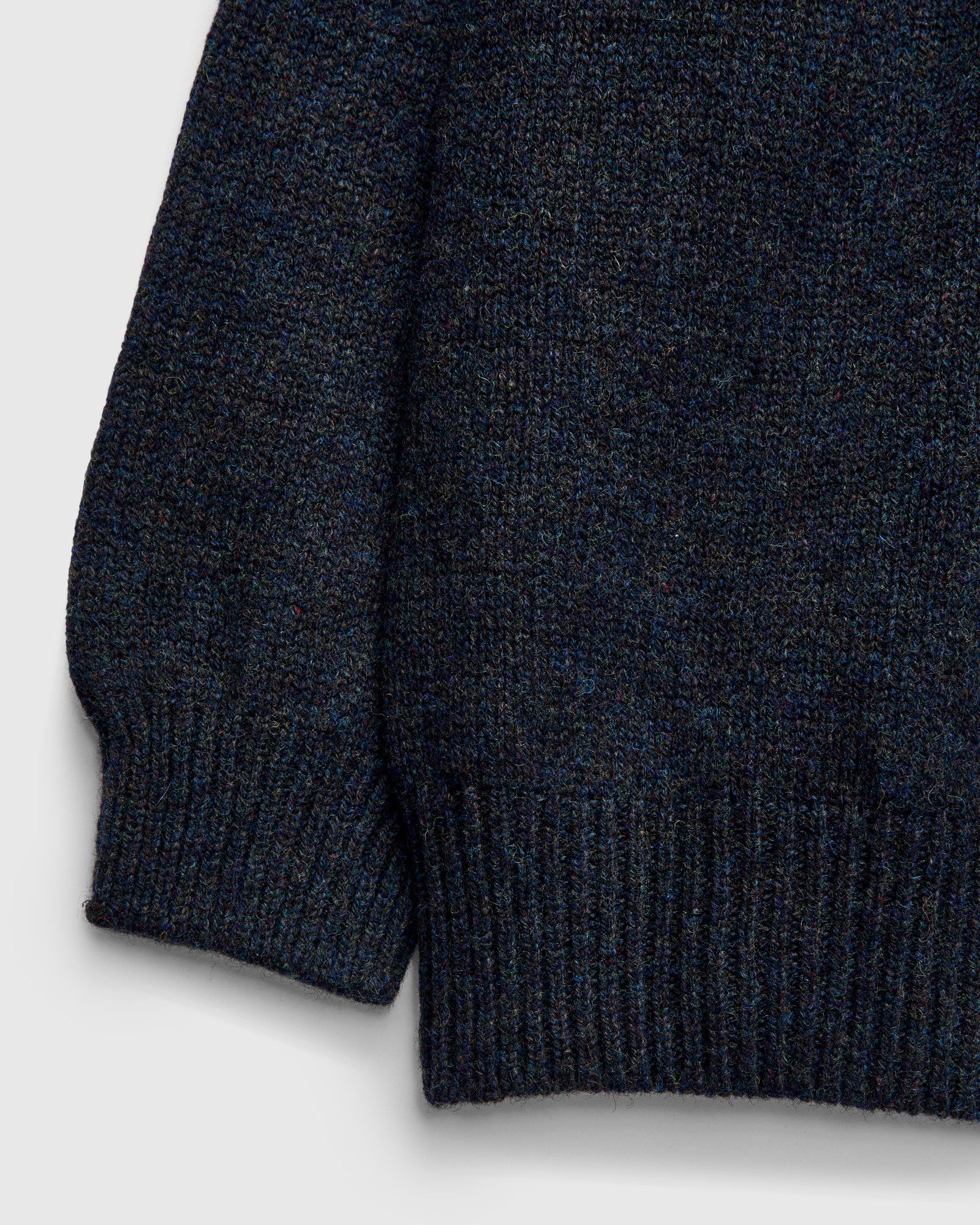 "Boxy Space Knit" Wool Sweater in Storm - Image 5