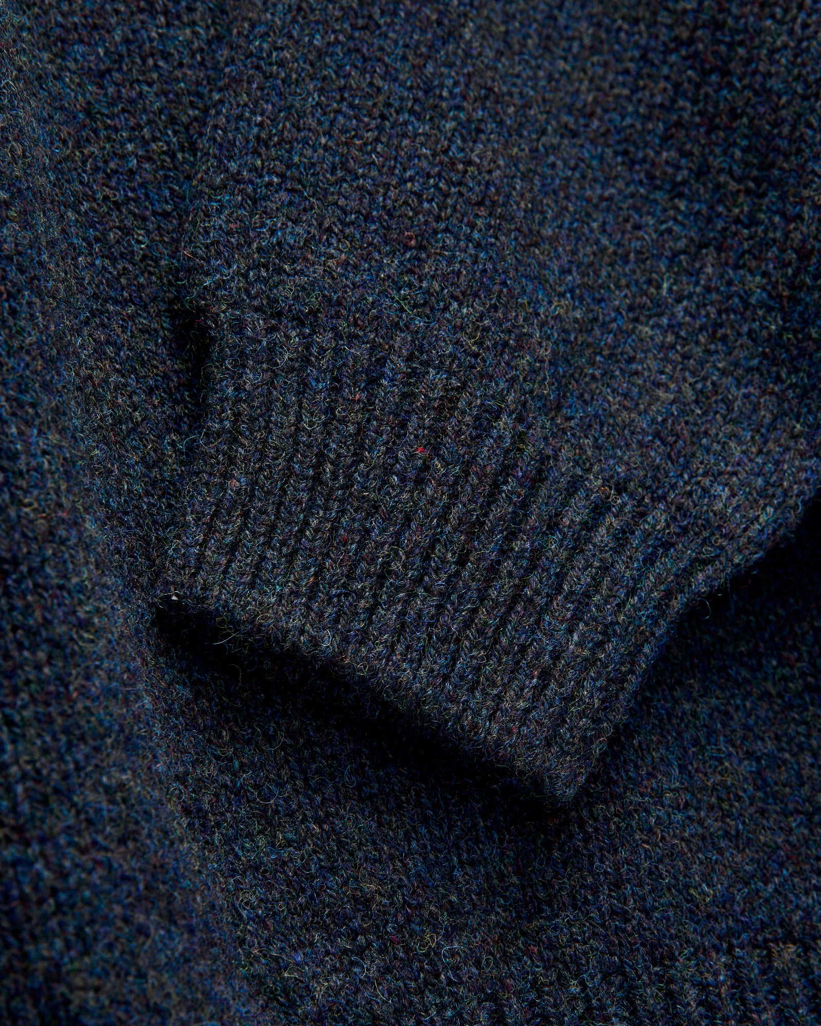 "Boxy Space Knit" Wool Sweater in Storm - Image 6