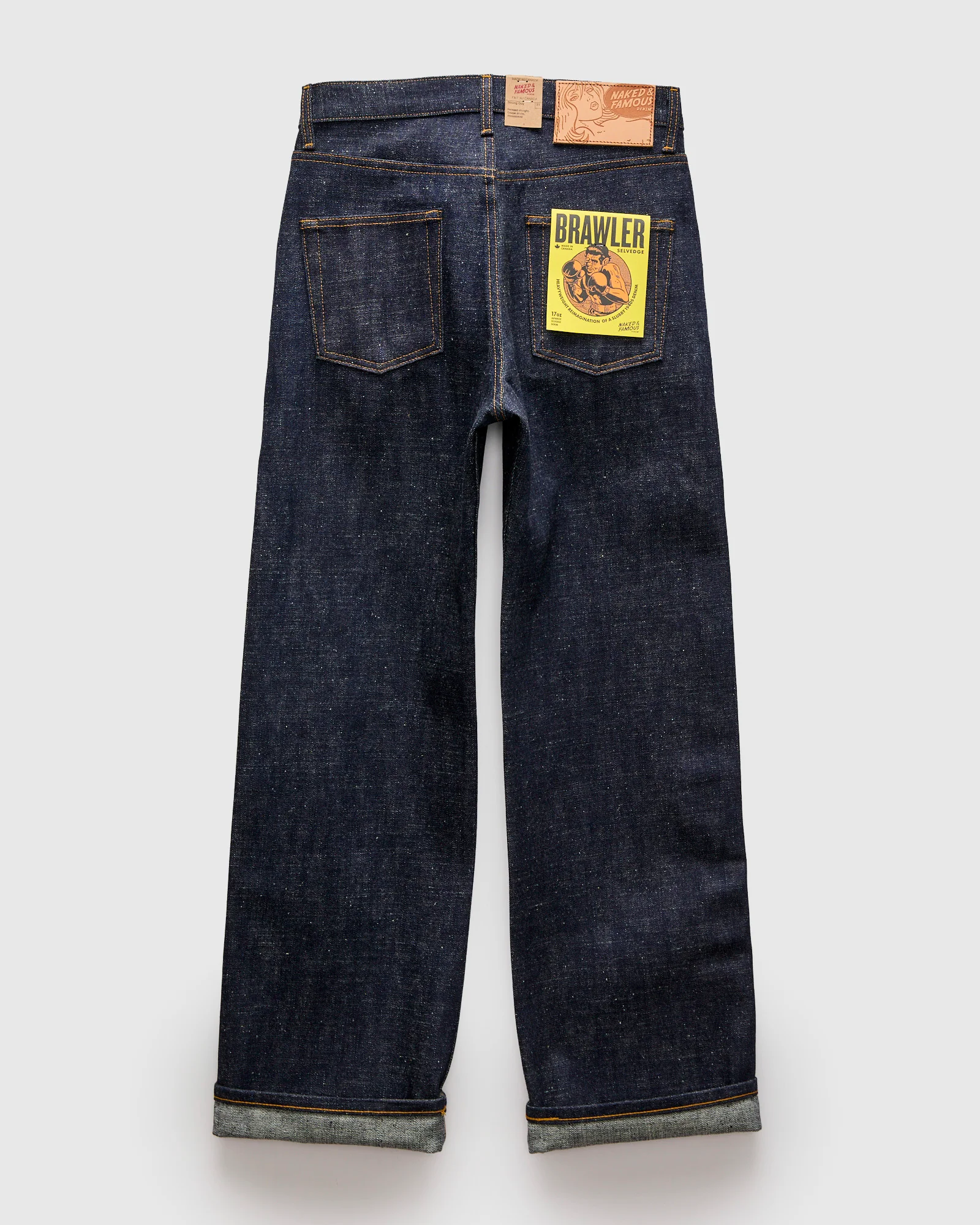 "Brawler" 17oz Selvedge Denim - Strong Guy Fit - Image 3