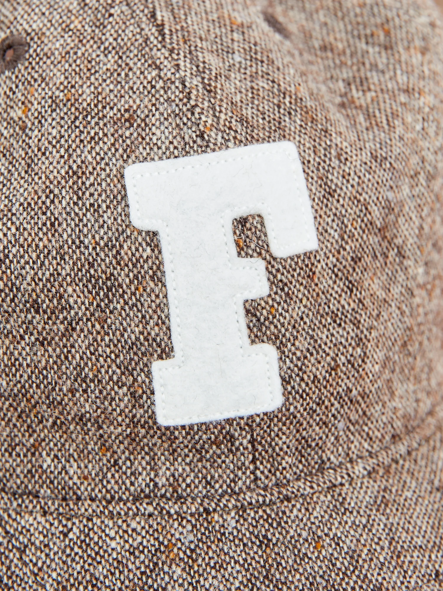 Brown's Beach Tweed Baseball Cap in Brown - Image 5