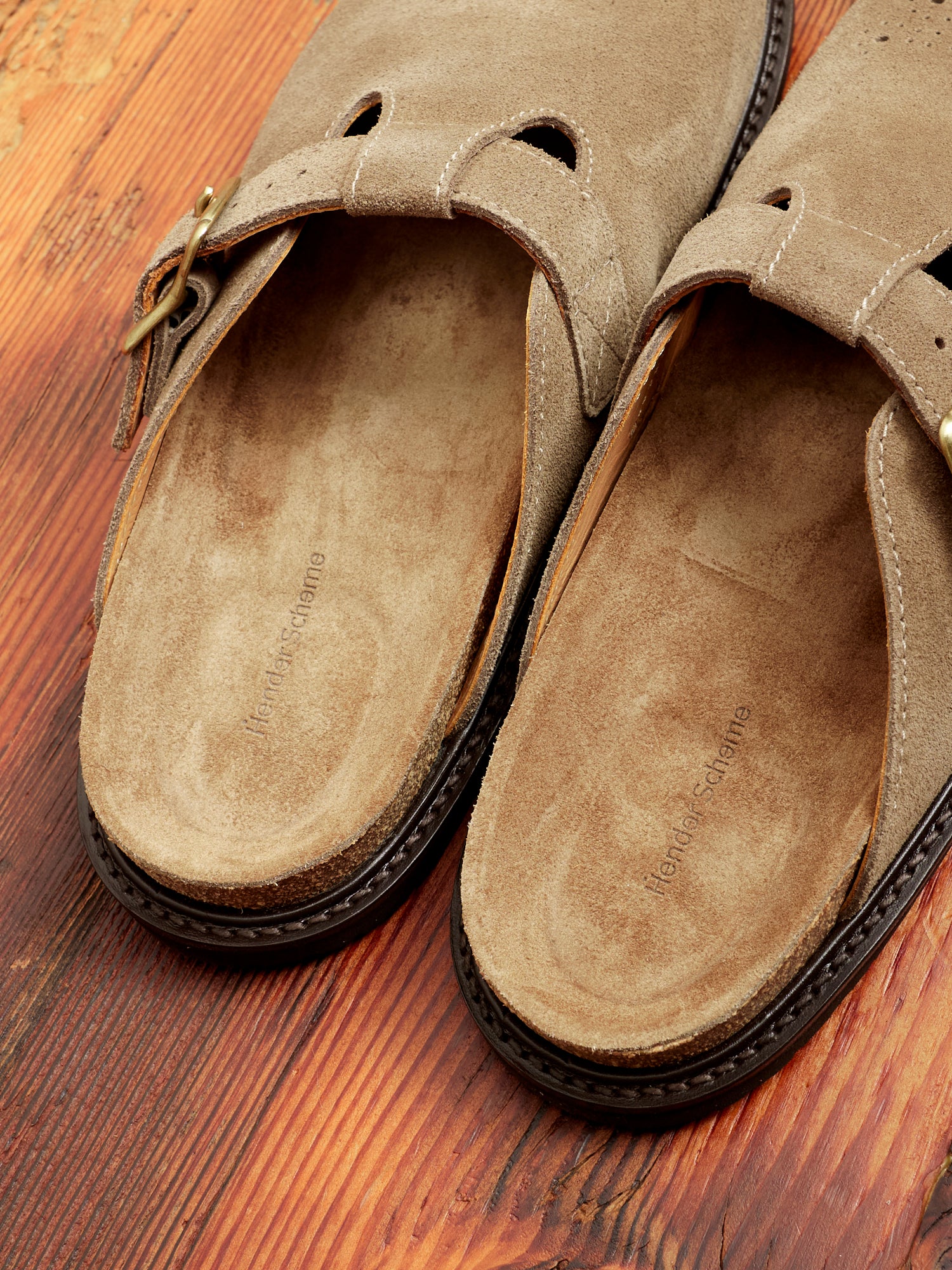 Buggs Suede Mule in Khaki Beige - Image 6
