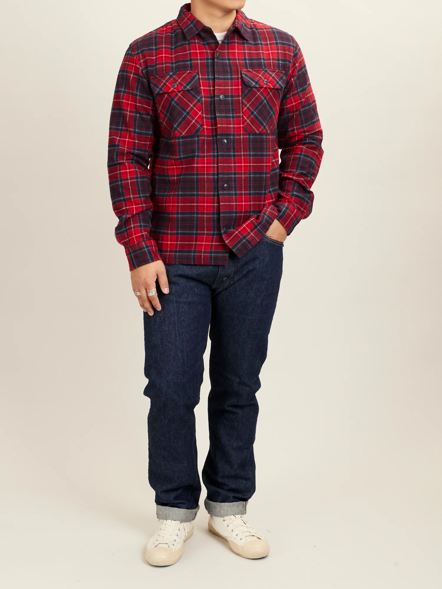 Carter Camp Shirt in Red Plaid - Image 10