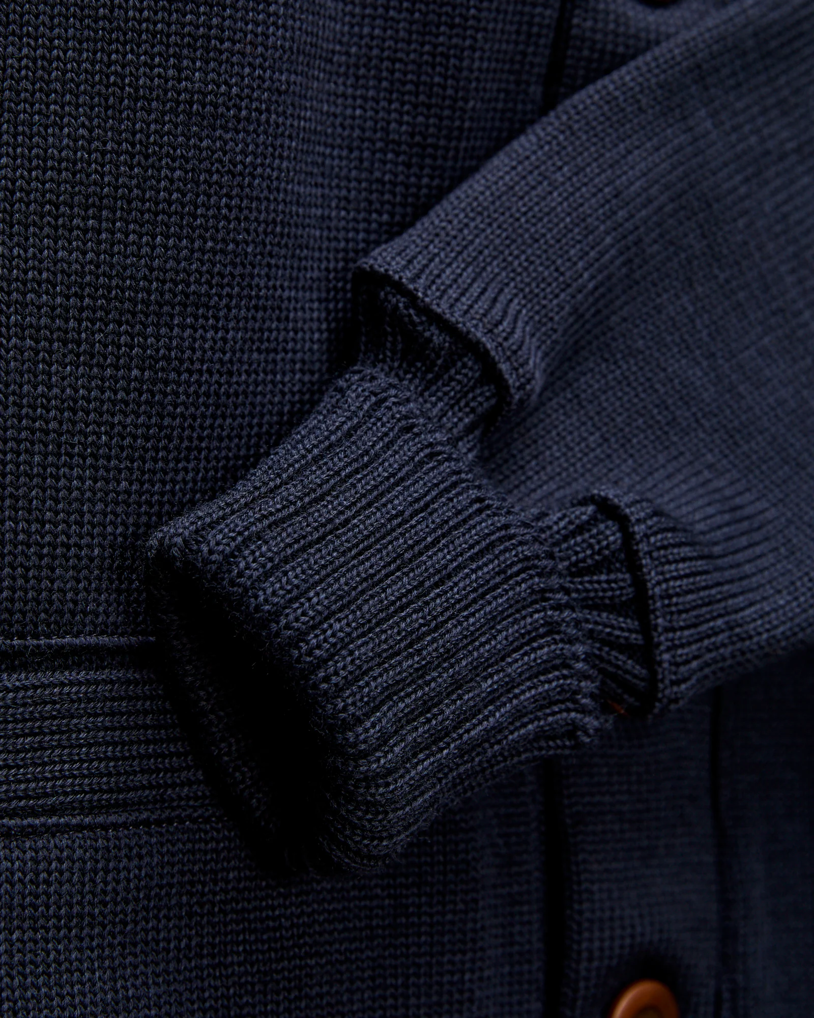 Classic Cardigan in Dark Navy - Image 5