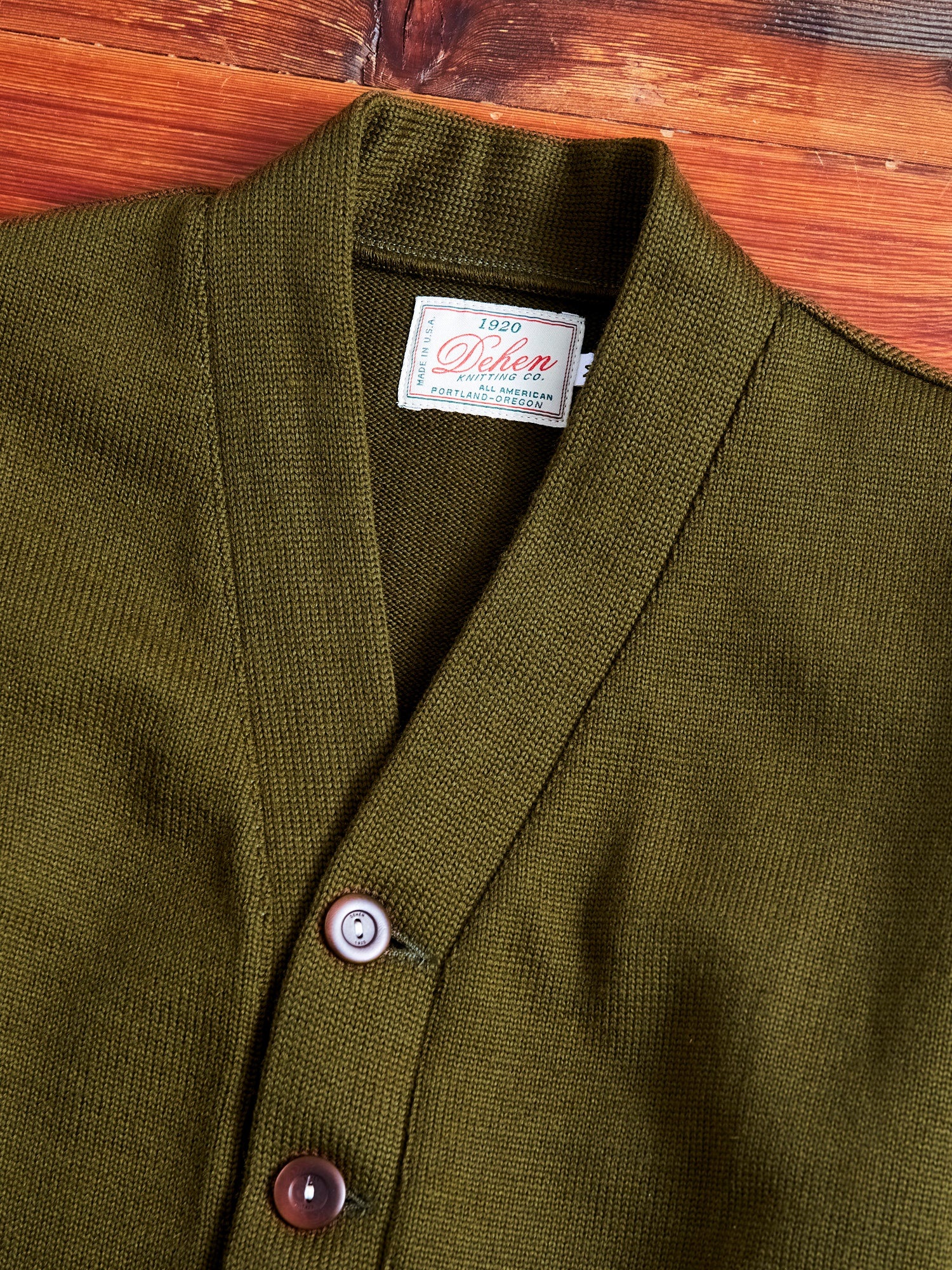 Classic Cardigan in Loden - Image 3