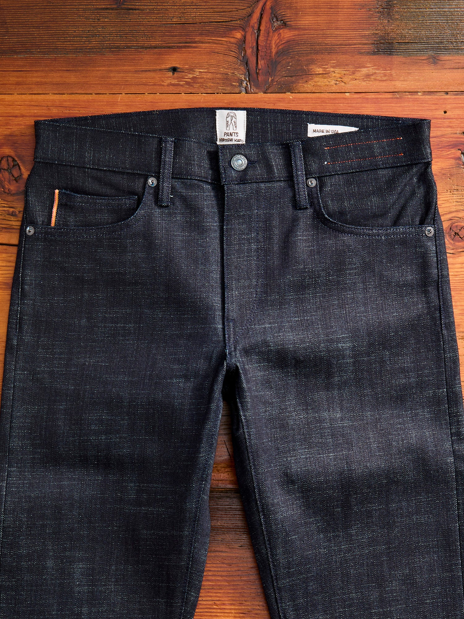 "Etched" 13oz Stretch Selvedge Denim - Pen Slim - Image 6