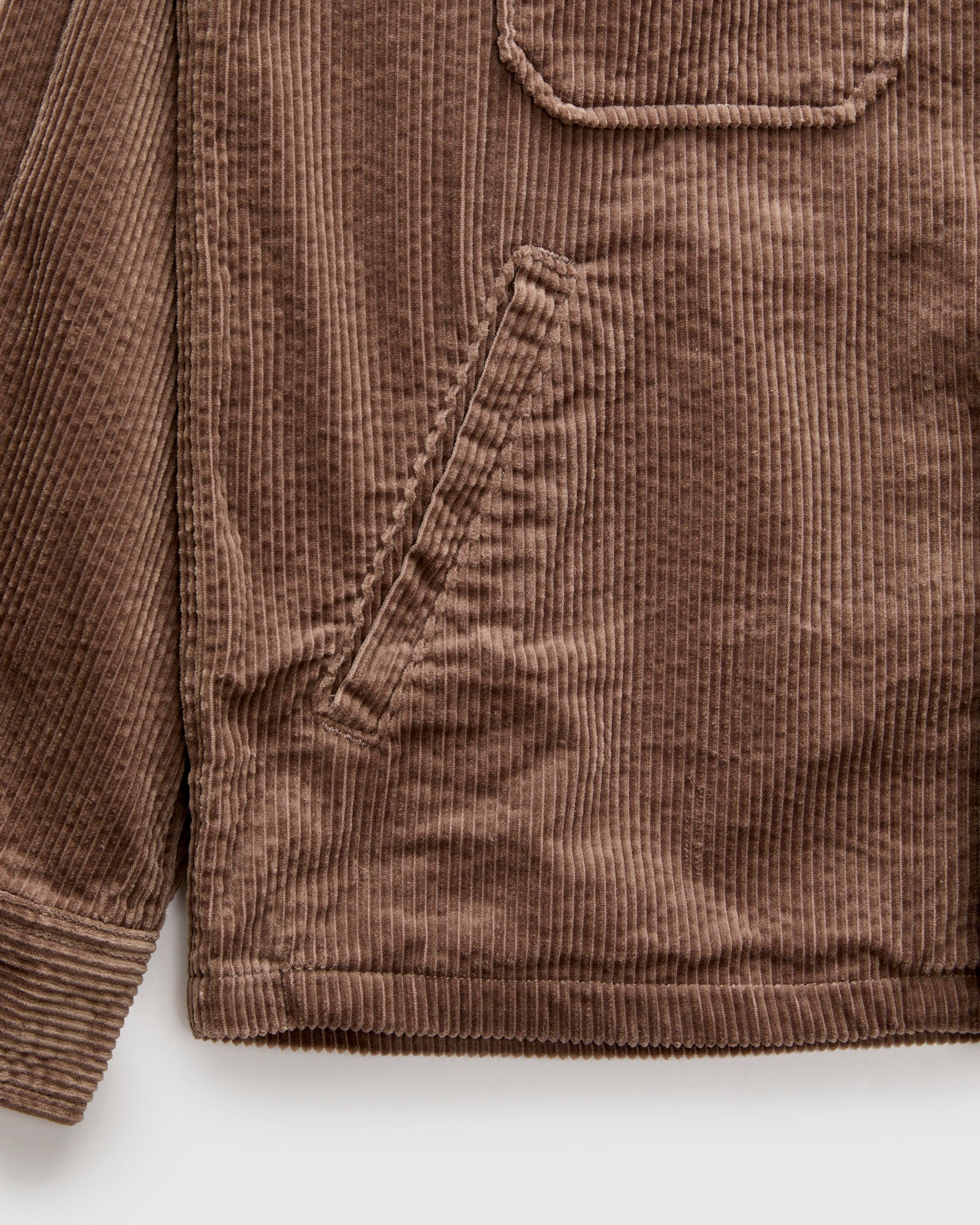 Corduroy CPO Shirt in Taupe - Image 8