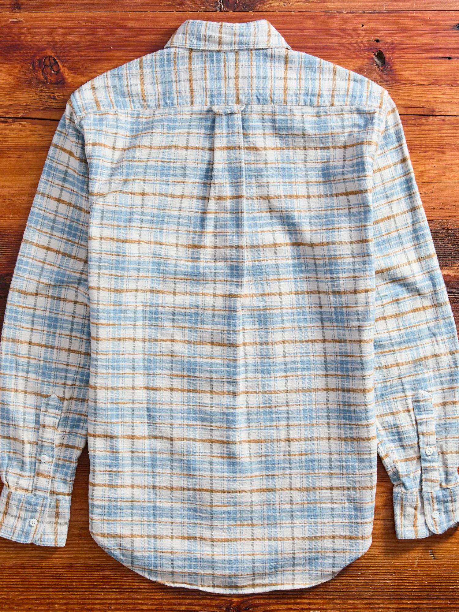 Cotton Slub Check Flannel in White - Image 9