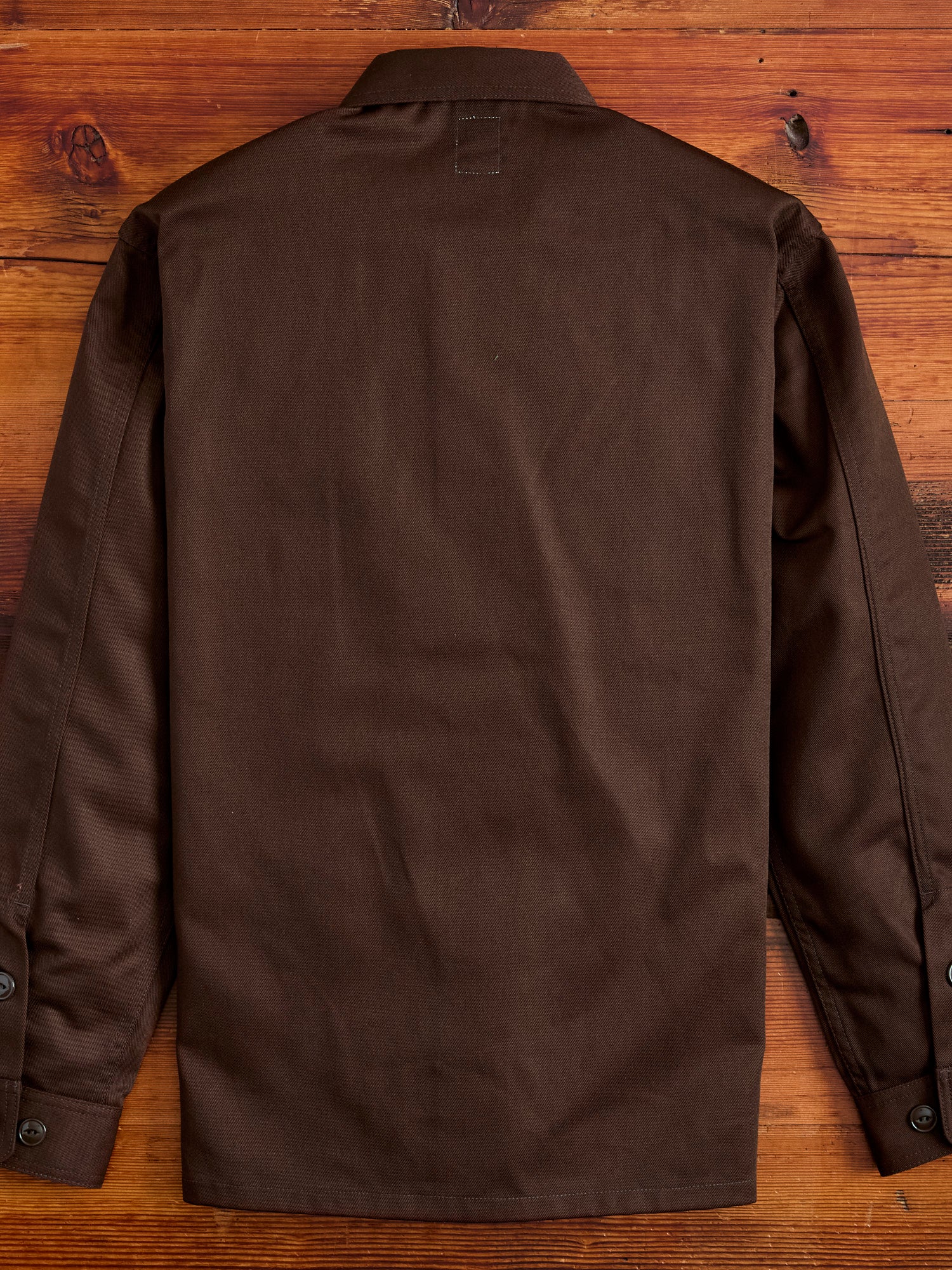 Cotton Twill Smokey Shirt in Brown - Image 3